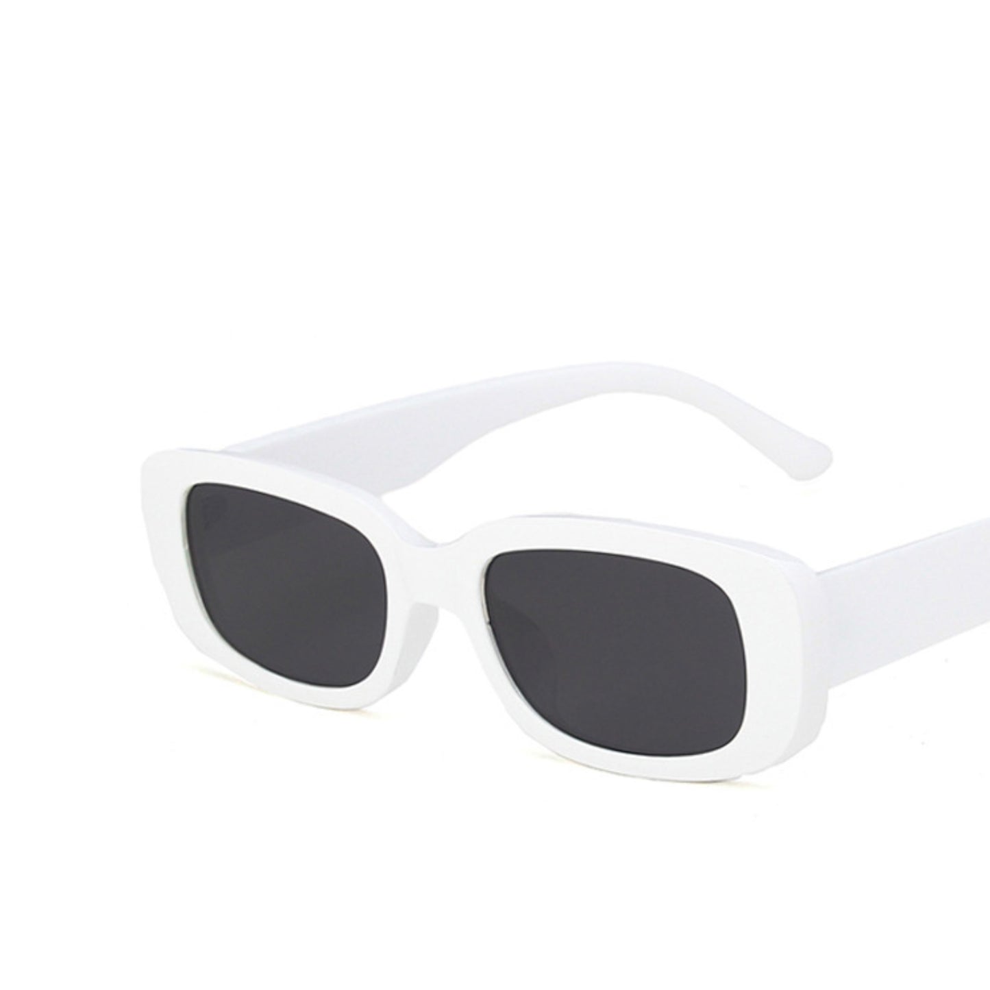 Square Cat Eye Small Thick Frame Resin Sunglasses - Quaworth