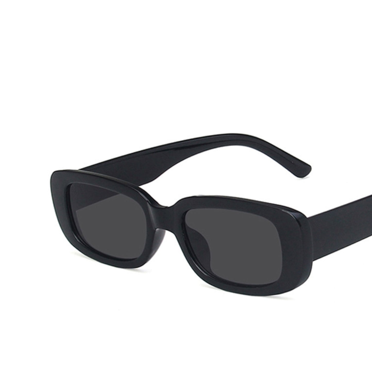 Square Cat Eye Small Thick Frame Resin Sunglasses - Quaworth