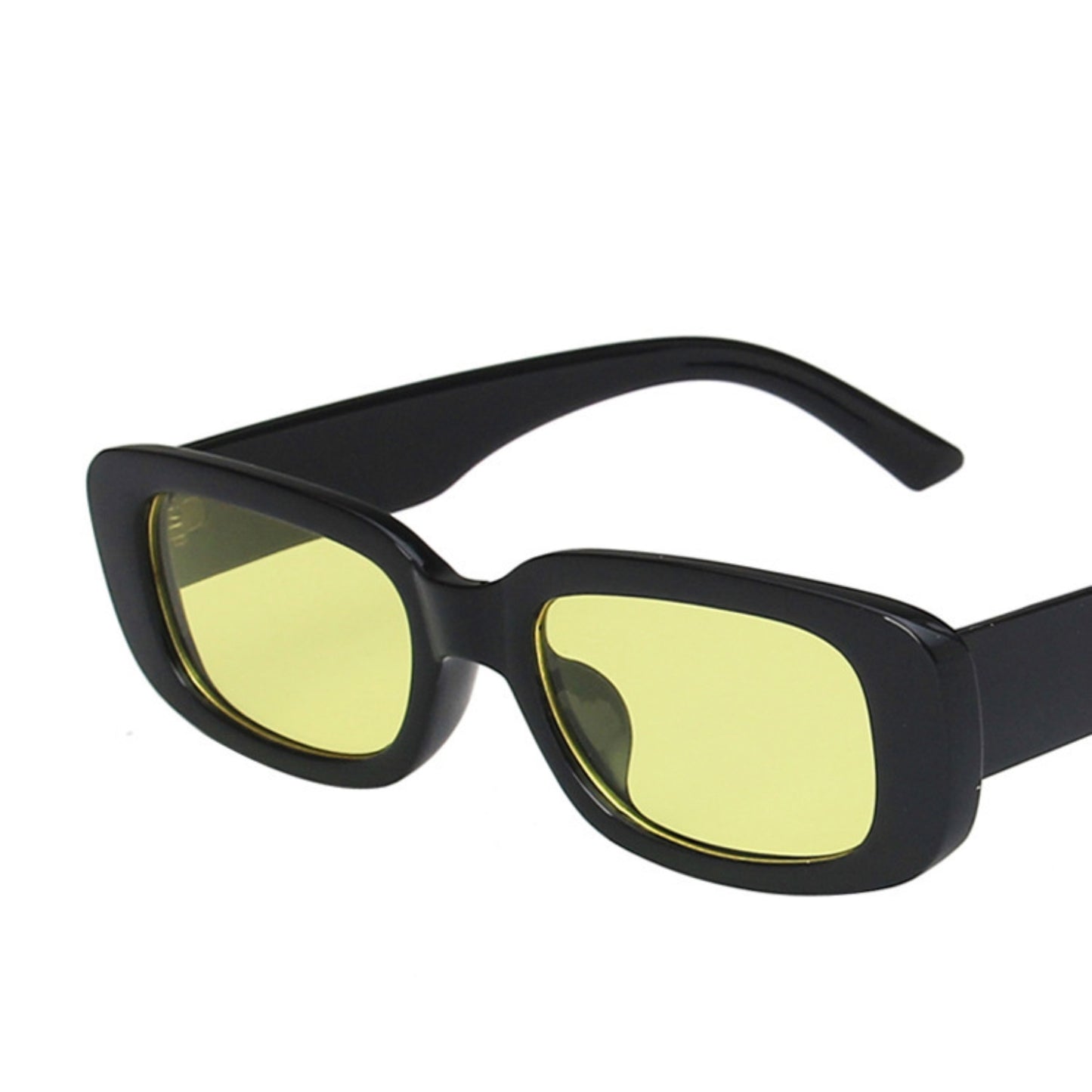 Square Cat Eye Small Thick Frame Resin Sunglasses - Quaworth