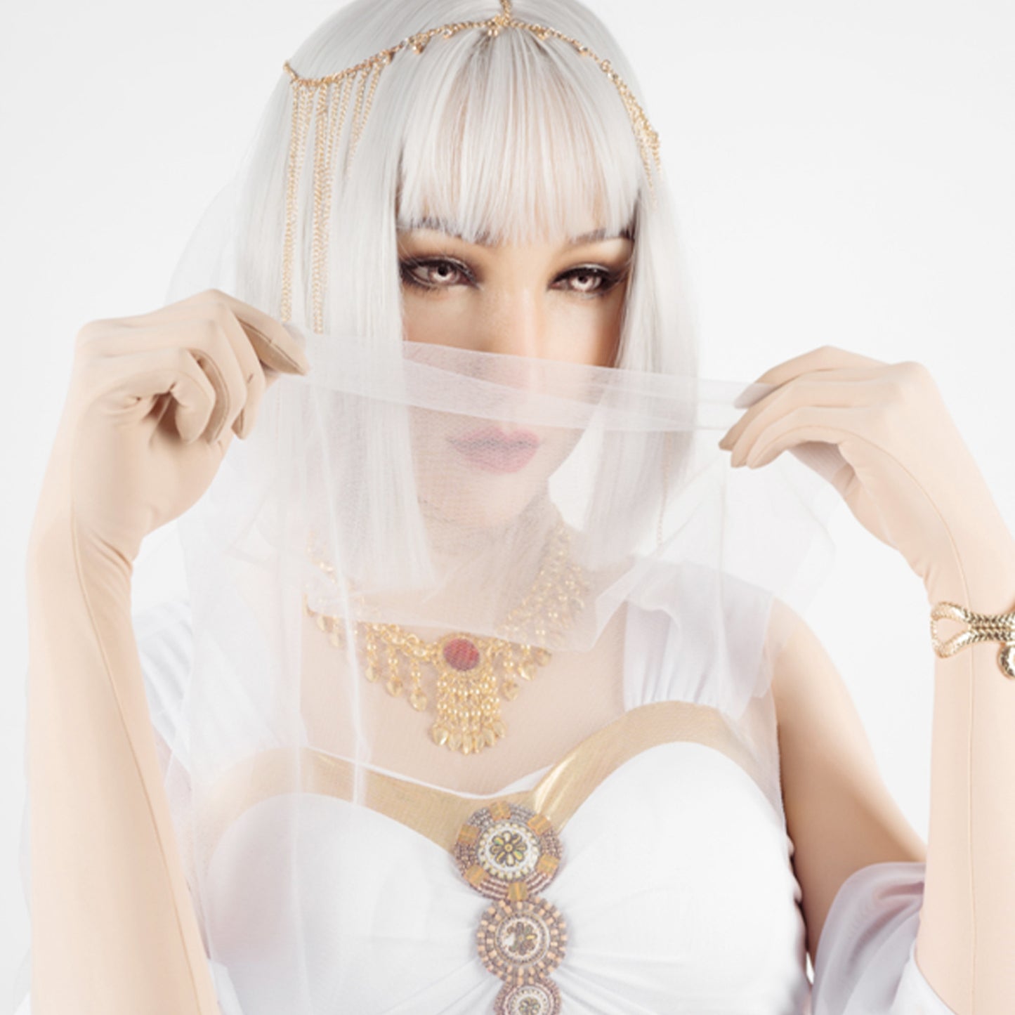Chin Silicone Realistic Face Female Mask - Quaworth