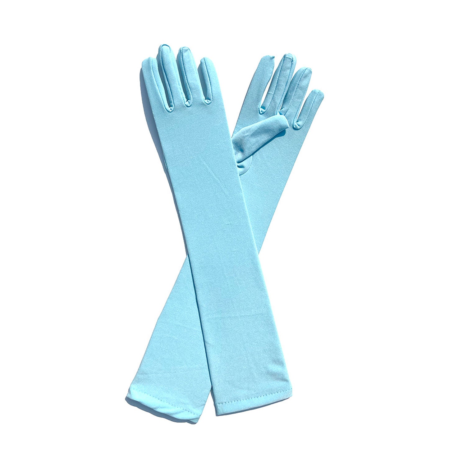 Milk Silk Solid Color Over Elbow Gloves - Quaworth