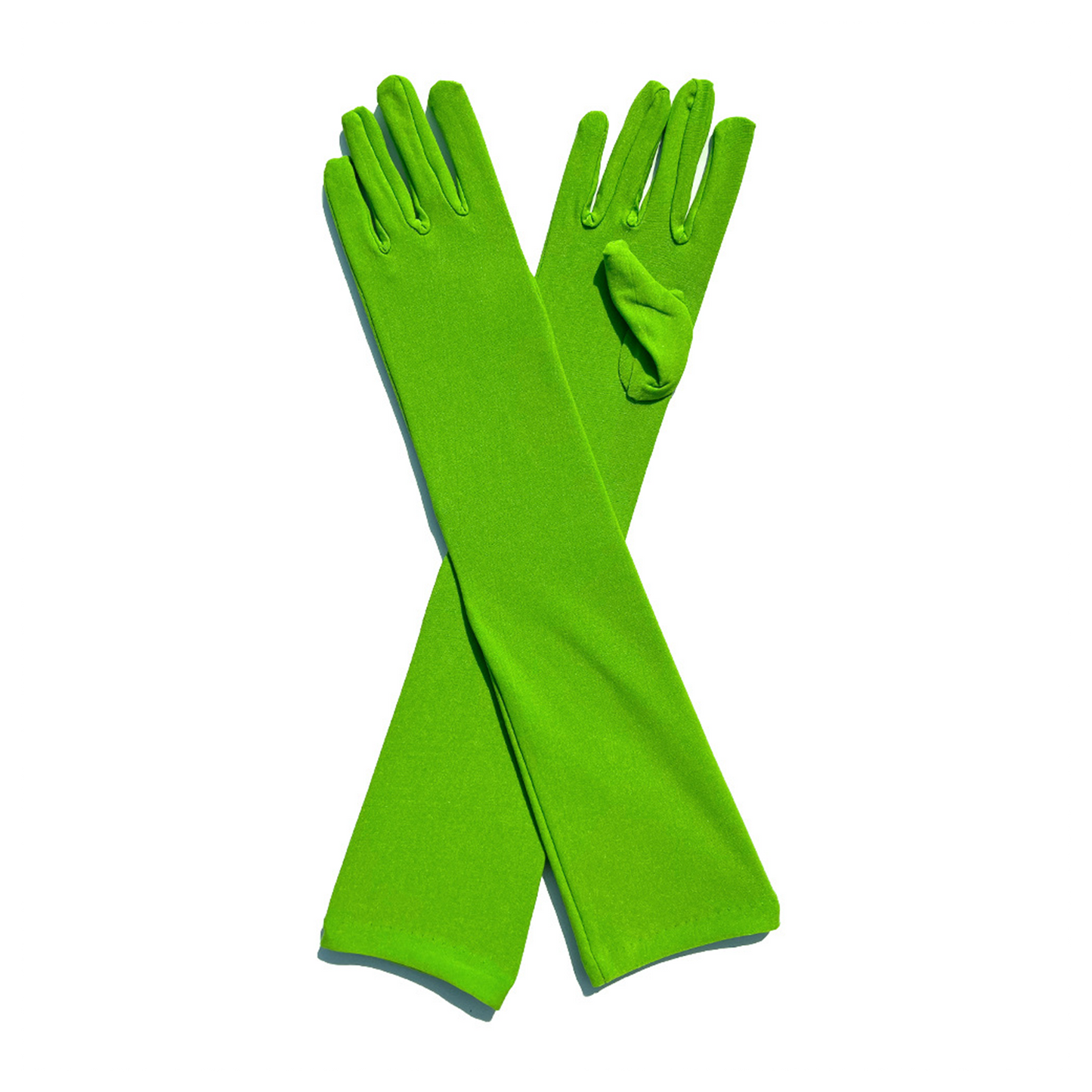 Milk Silk Solid Color Over Elbow Gloves - Quaworth