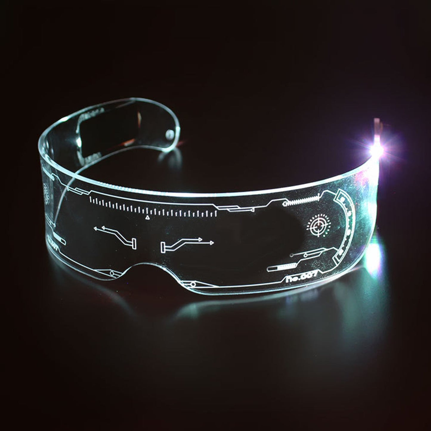 LED Light Party Visor Glasses - Quaworth