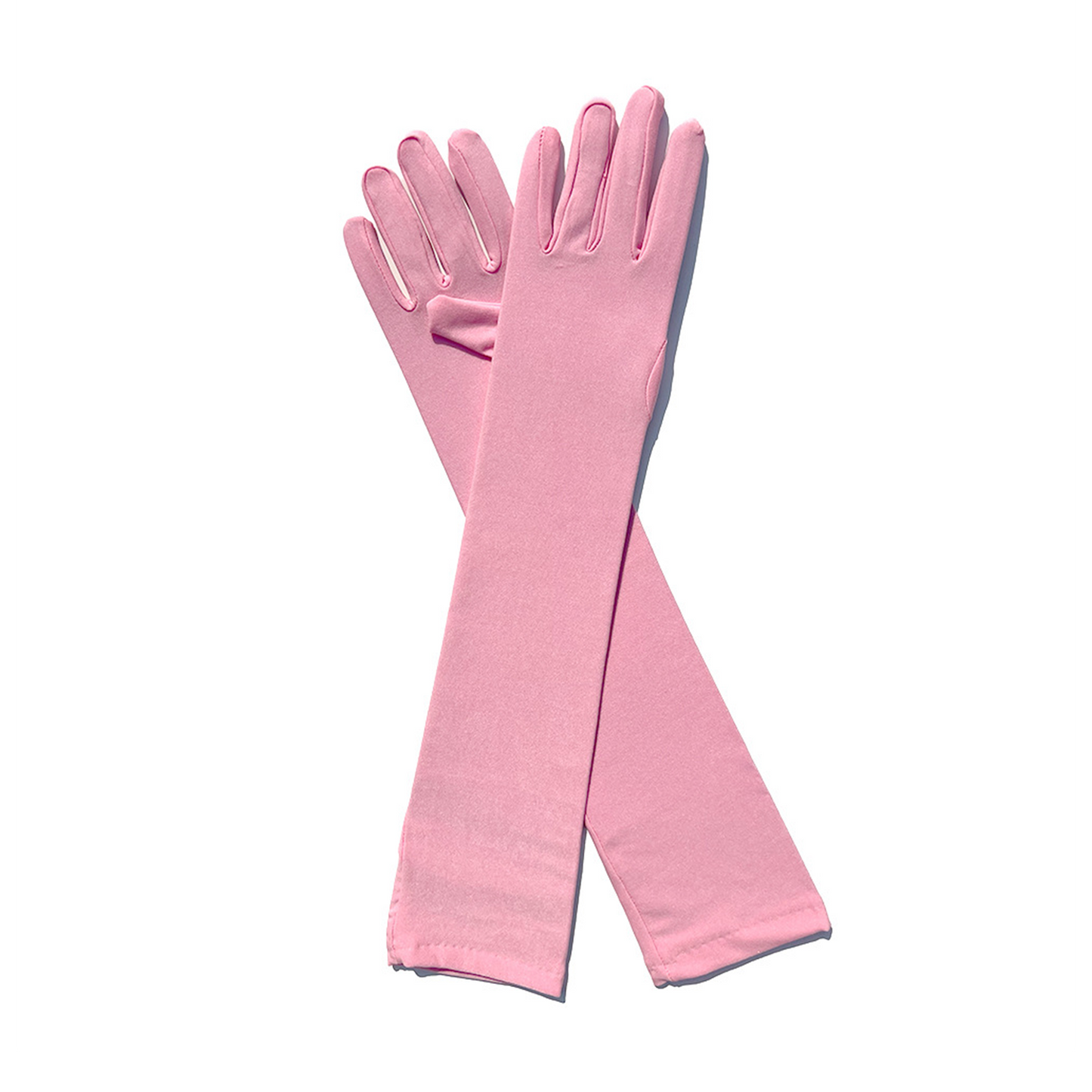 Milk Silk Solid Color Over Elbow Gloves - Quaworth