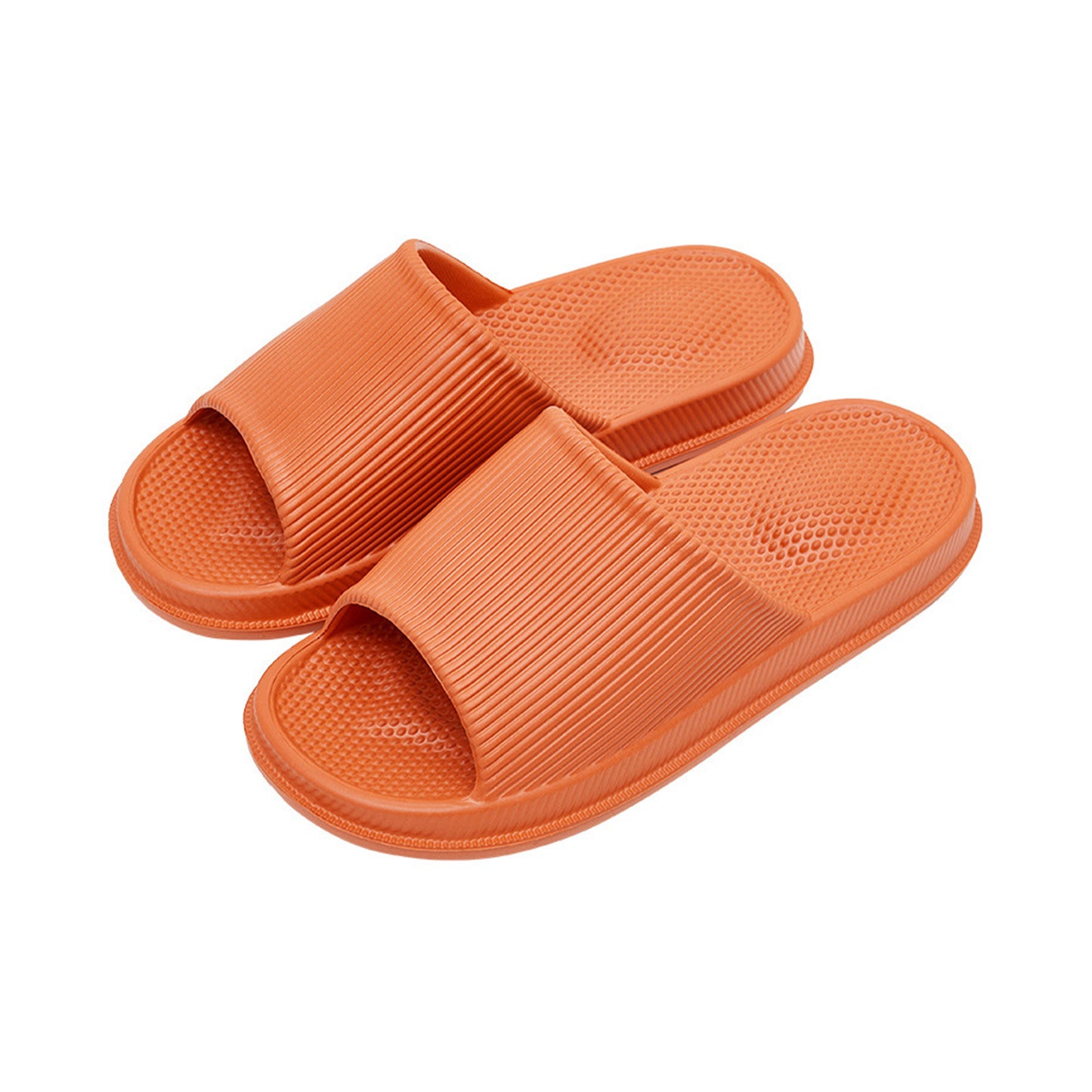 Solid Color Single Band Soft Slip Resistant Slide Sandals - Quaworth