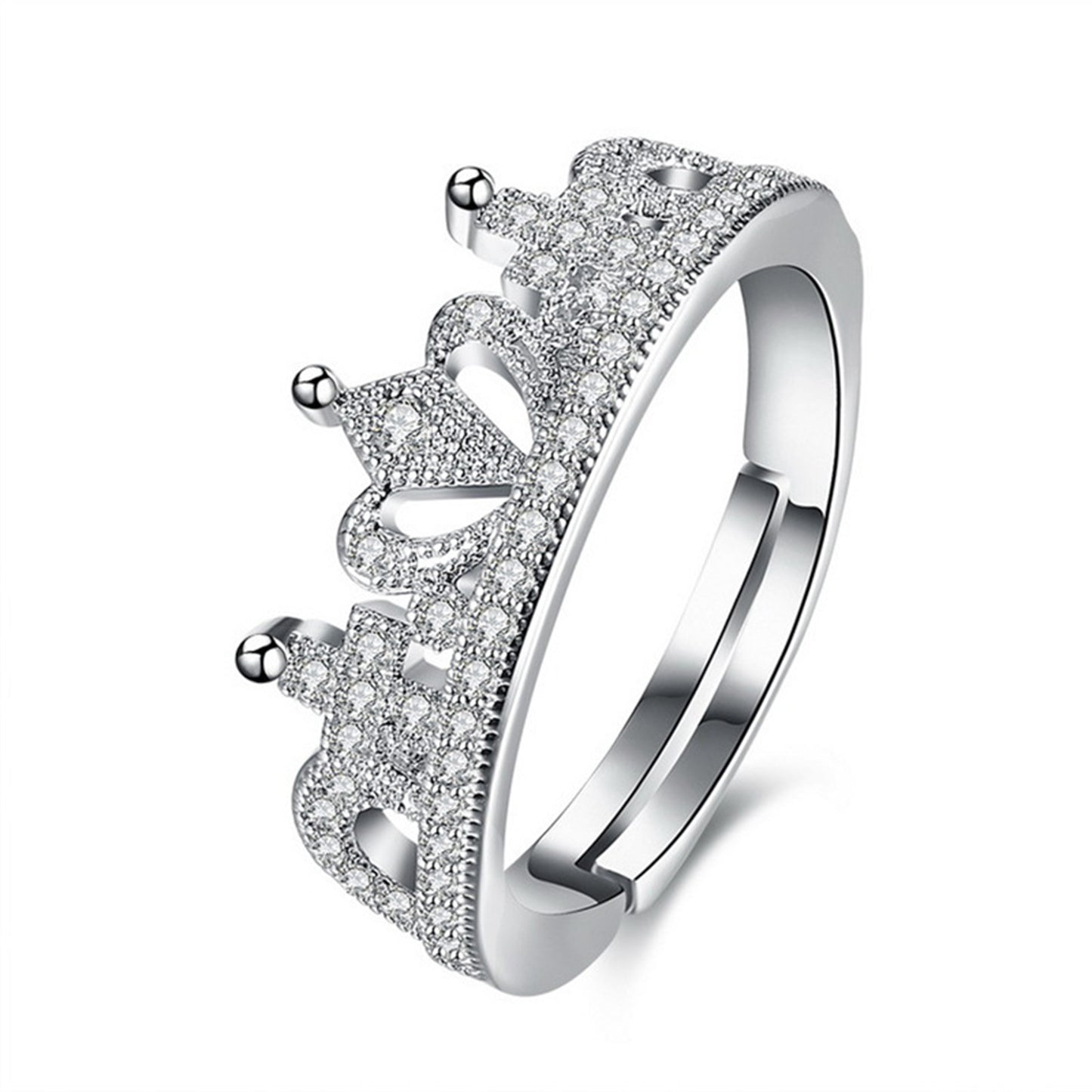 Alloy Crystal Gold Plated Multi-Layered Adjustable Ring - Quaworth