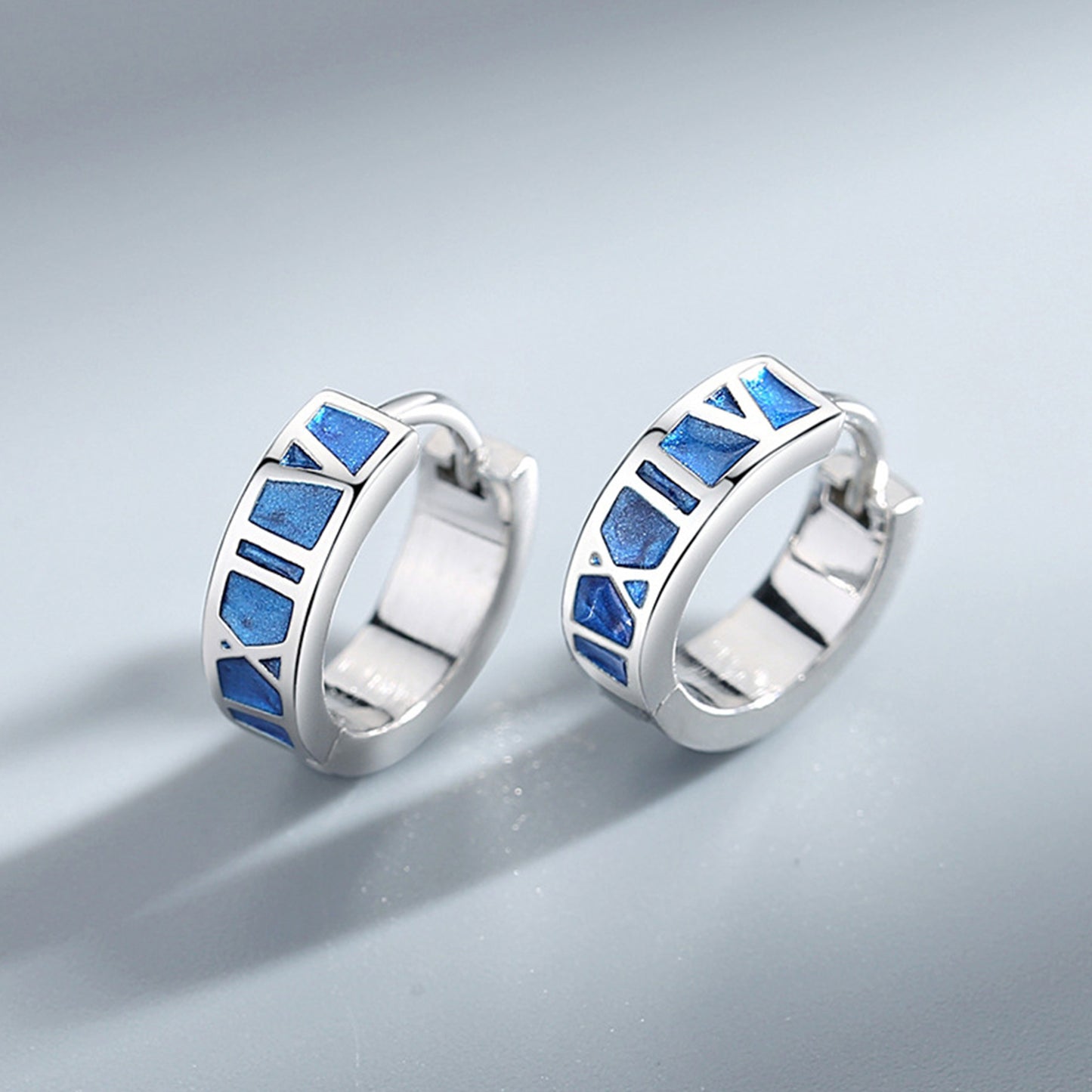 Sterling Silver Roman Numeral Earrings - Quaworth
