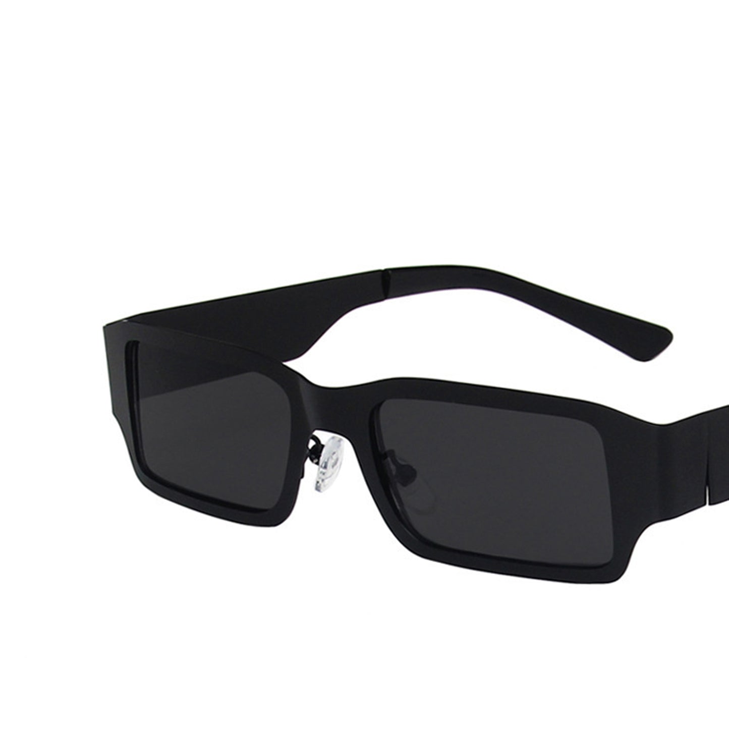 Metal Square Thick Full Frame Sunglasses - Quaworth