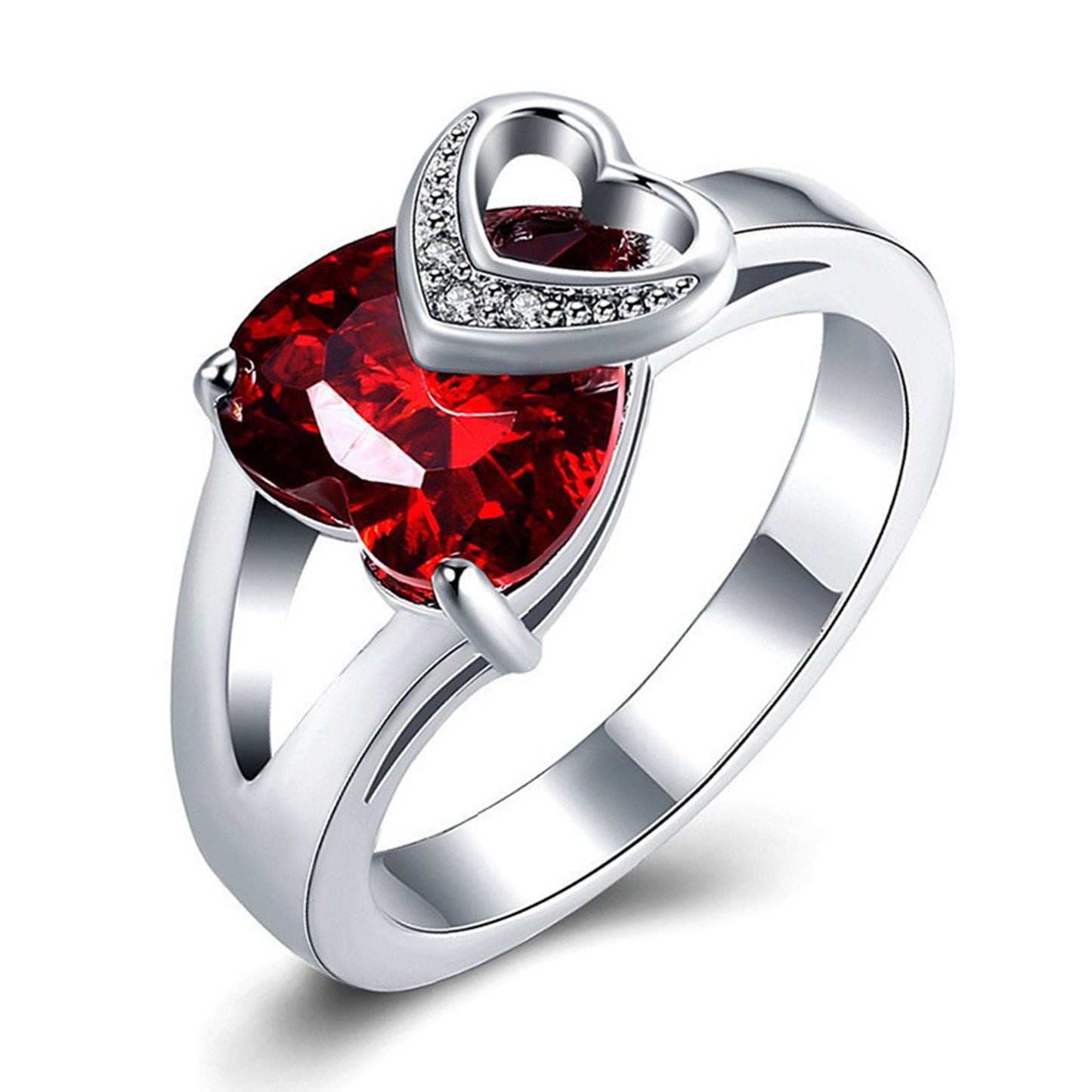 Alloy Crystal Gold Plated Multi-Layered Adjustable Ring - Quaworth