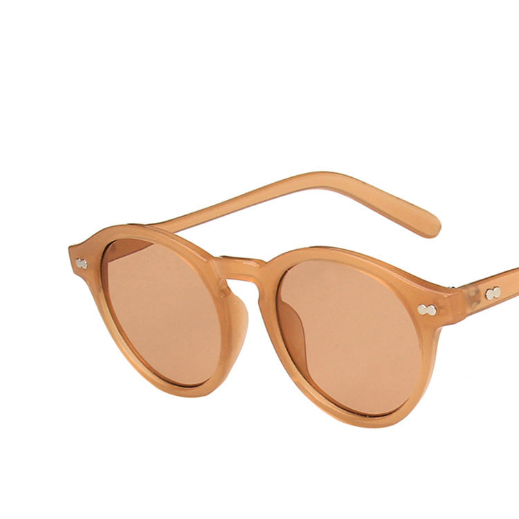Round Full Thick Frame Sunglasses - Quaworth
