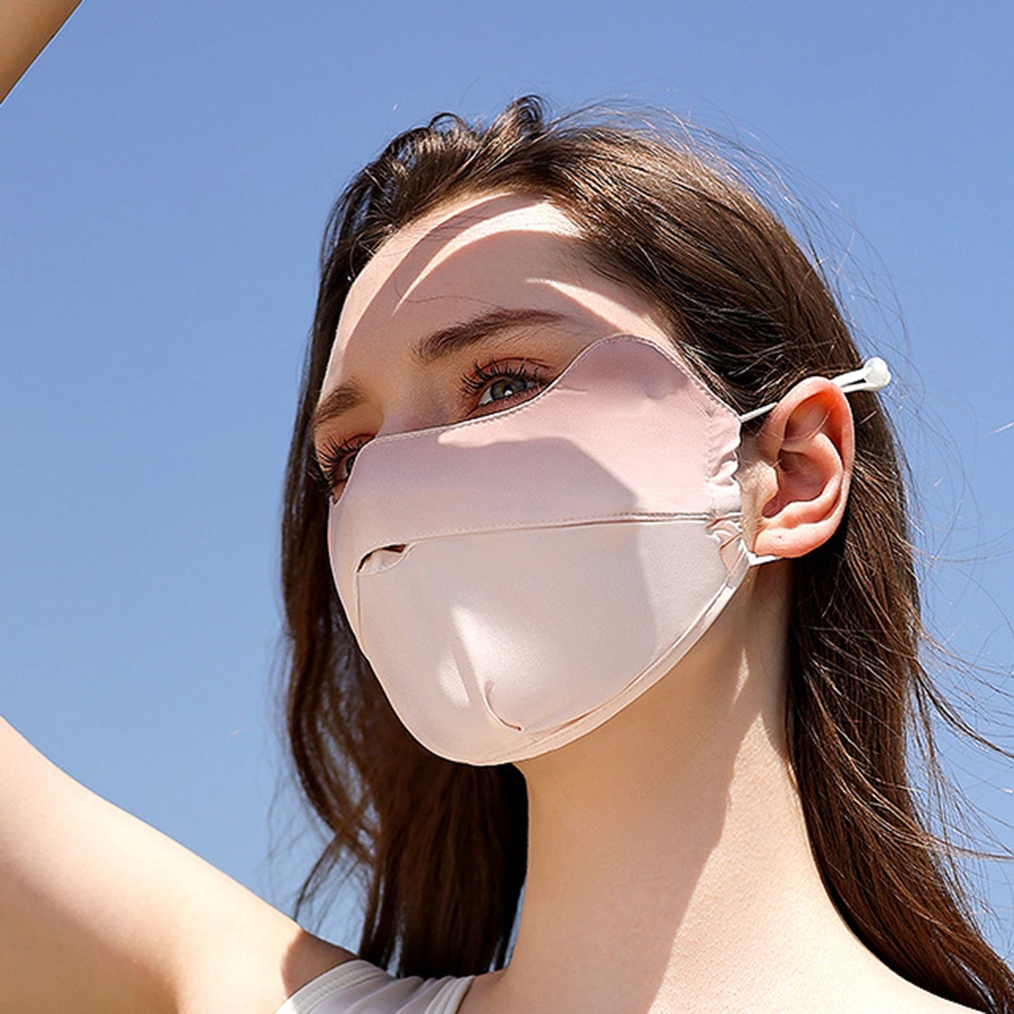 Gradient Ice Silk Sunscreen Mask - Quaworth