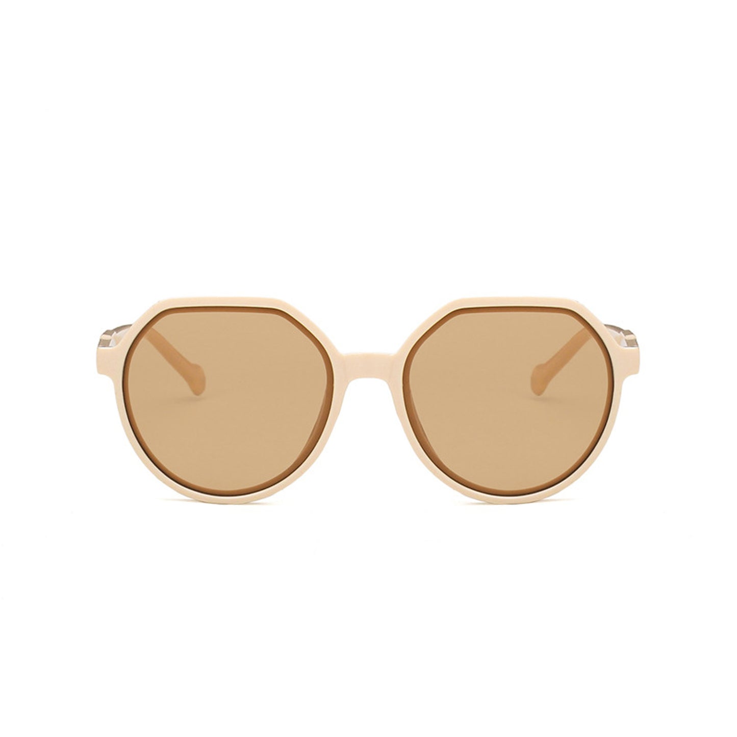 Round Flat Top Frame Sunglasses - Quaworth