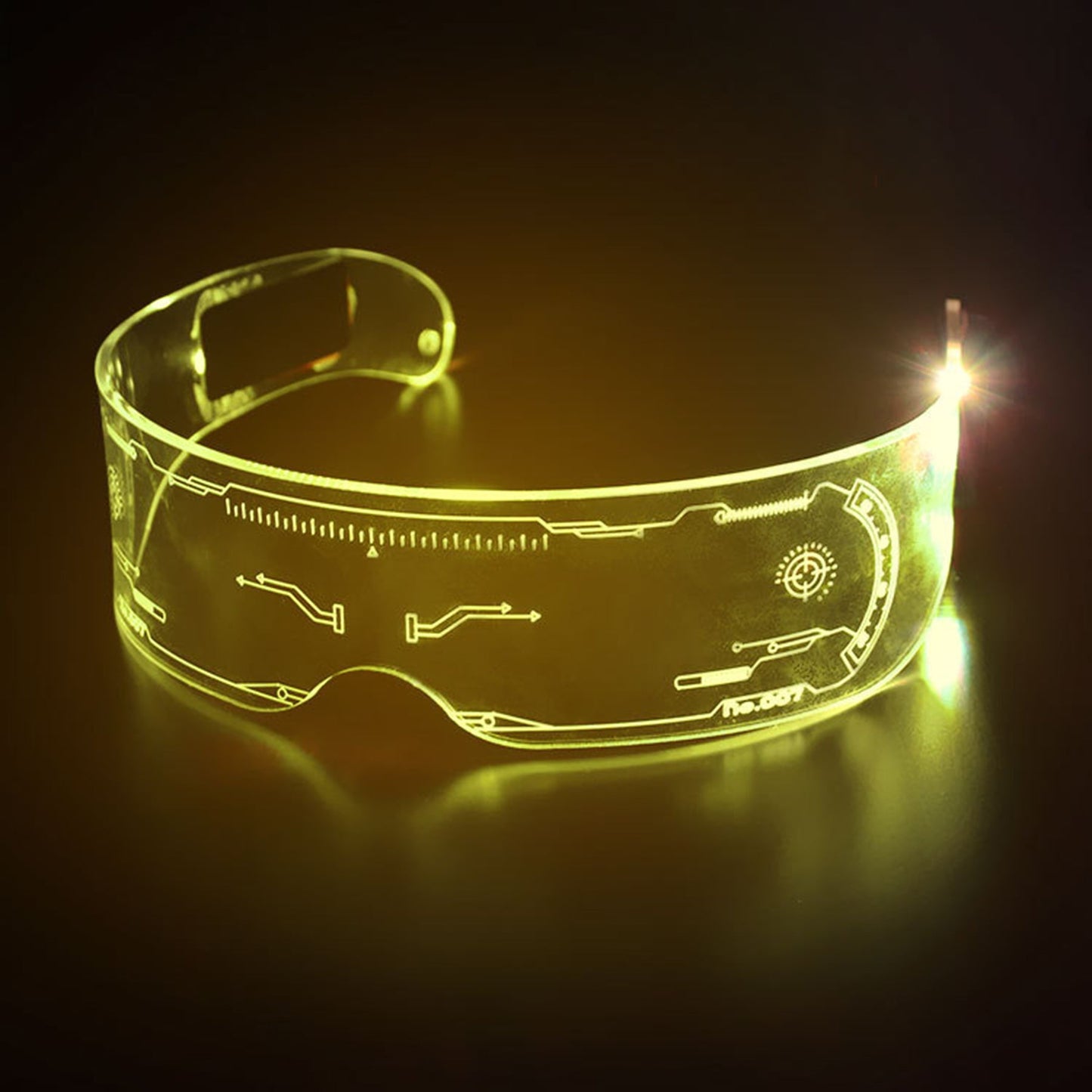 LED Light Party Visor Glasses - Quaworth