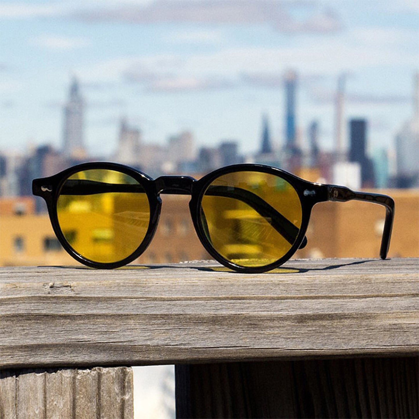 Round Full Thick Frame Sunglasses - Quaworth