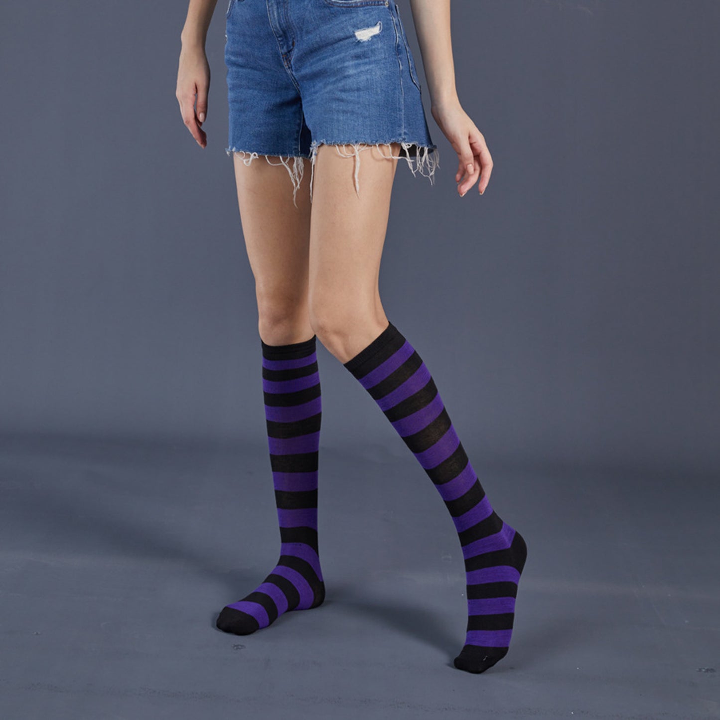 Three Bar Stripe Medium Tube Stocking - Quaworth