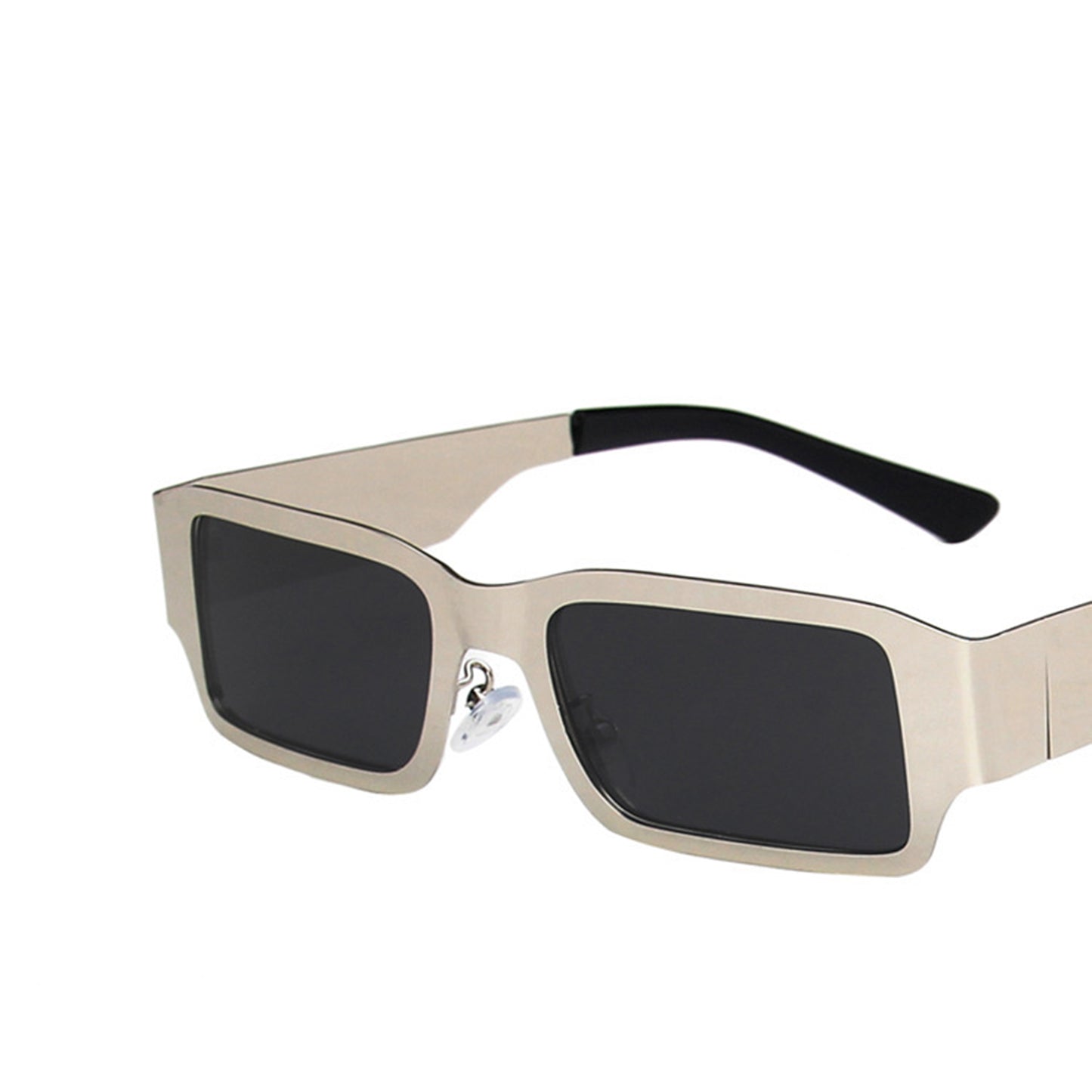 Metal Square Thick Full Frame Sunglasses - Quaworth