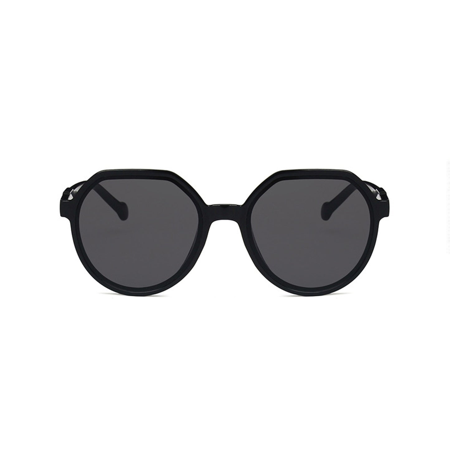 Round Flat Top Frame Sunglasses - Quaworth
