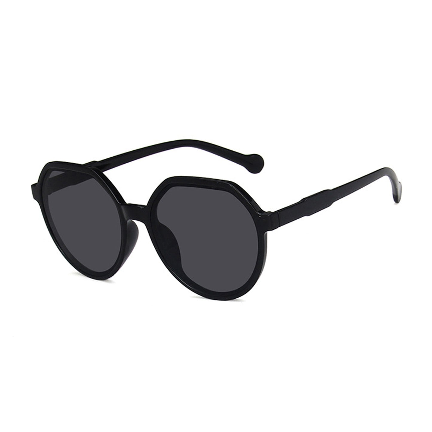 Round Flat Top Frame Sunglasses - Quaworth