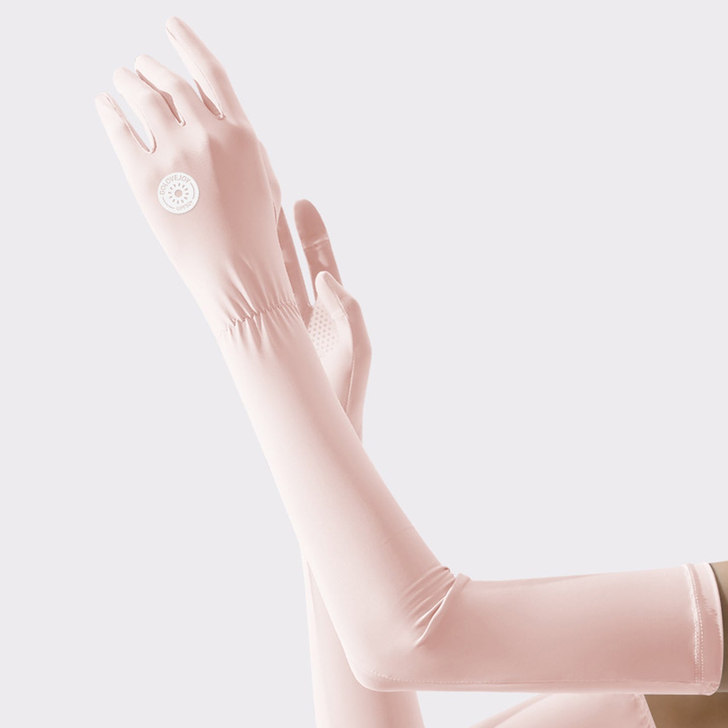 Solid Color Sunscreen Silicon Nonslip Touchscreen Ice Silk Skincare Opera Gloves - Quaworth