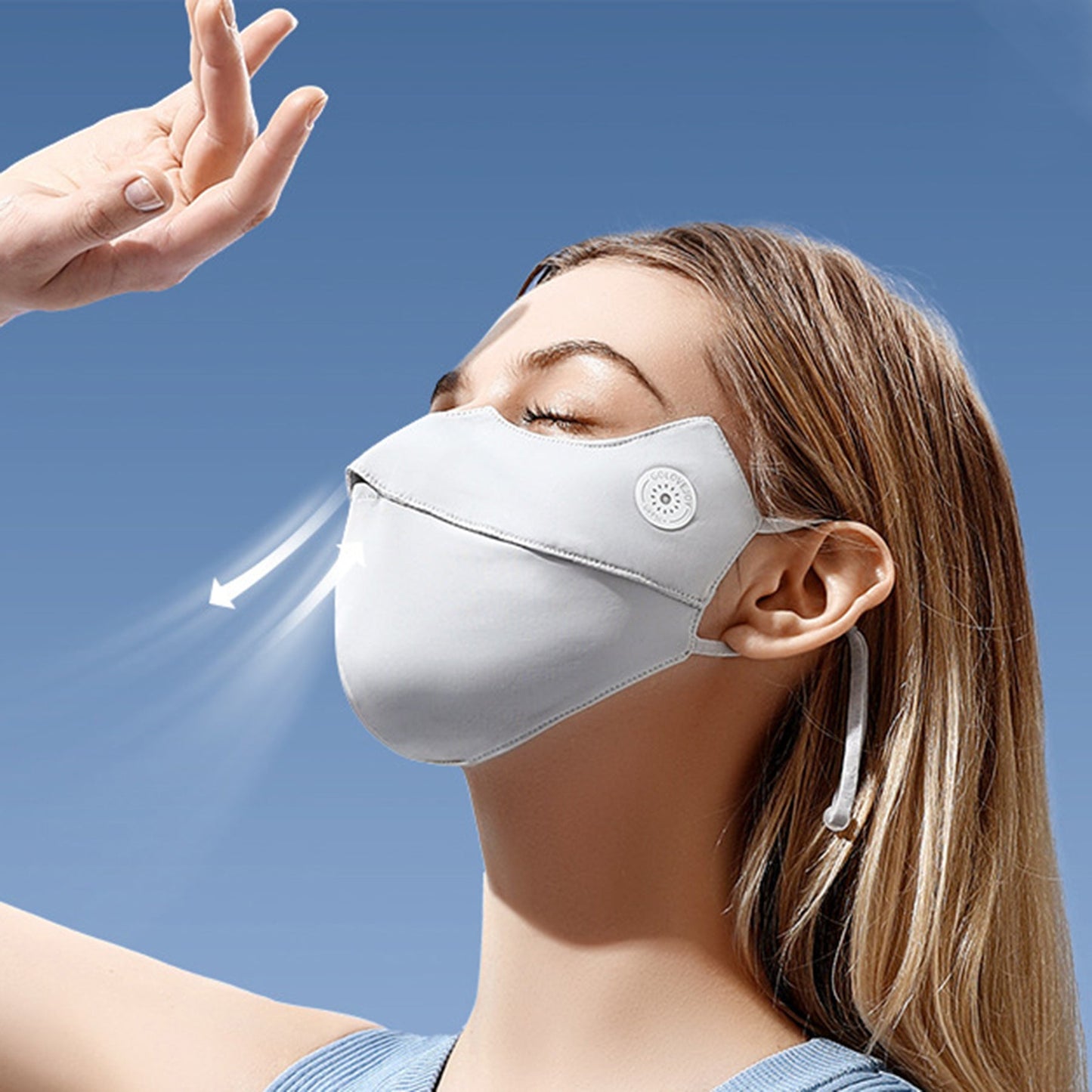 Gradient Ice Silk Sunscreen Mask - Quaworth