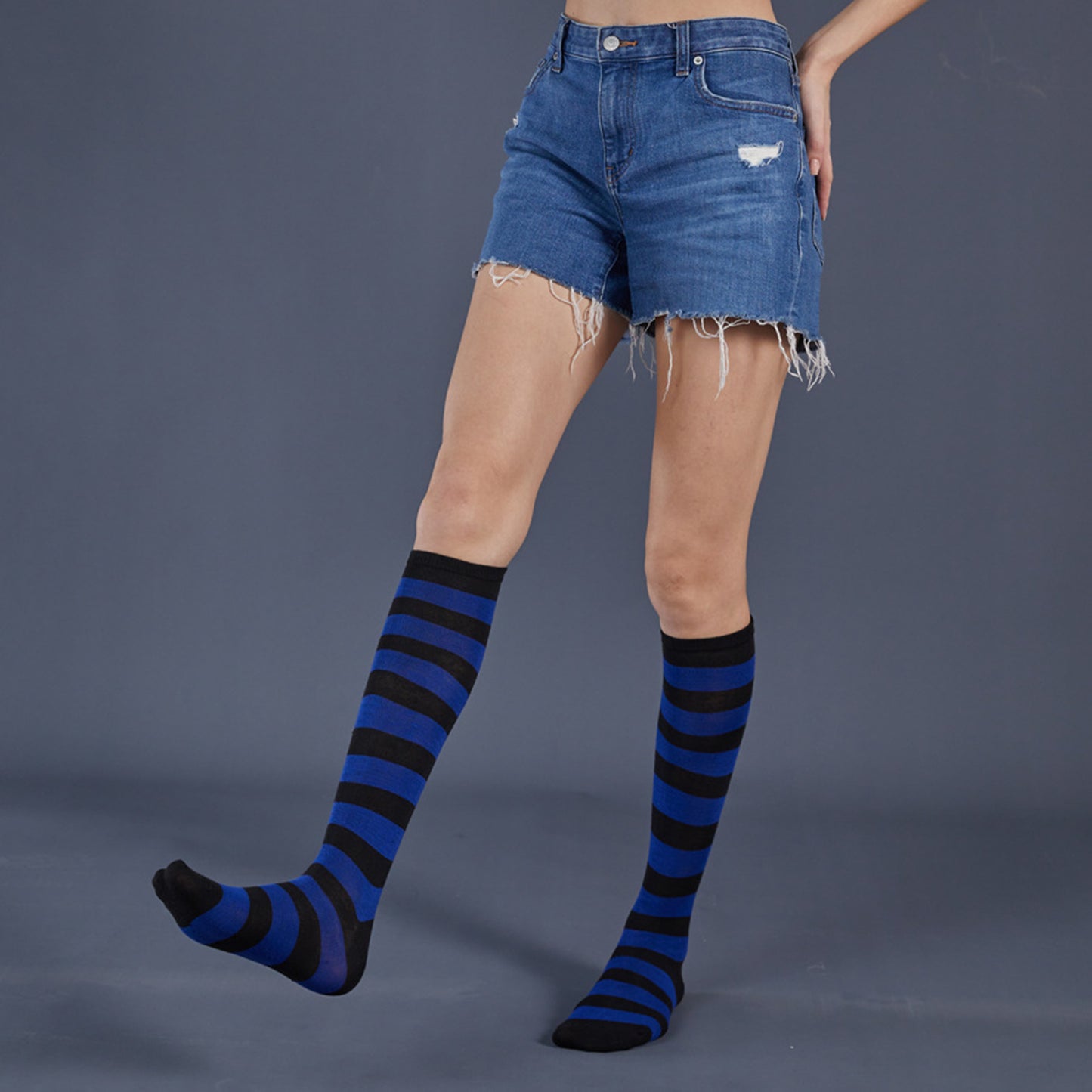 Three Bar Stripe Medium Tube Stocking - Quaworth
