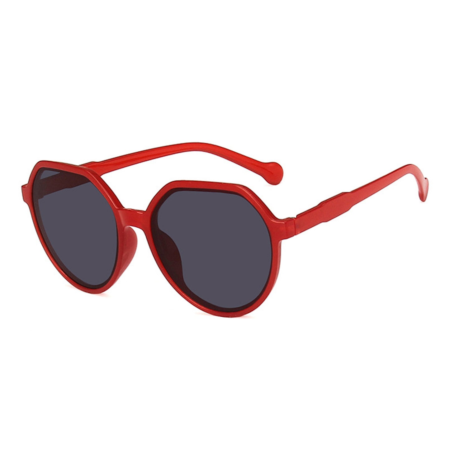 Round Flat Top Frame Sunglasses - Quaworth