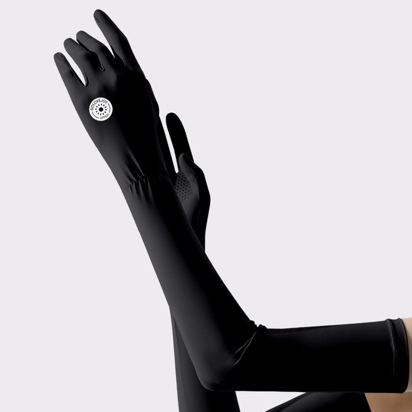Solid Color Sunscreen Silicon Nonslip Touchscreen Ice Silk Skincare Opera Gloves - Quaworth