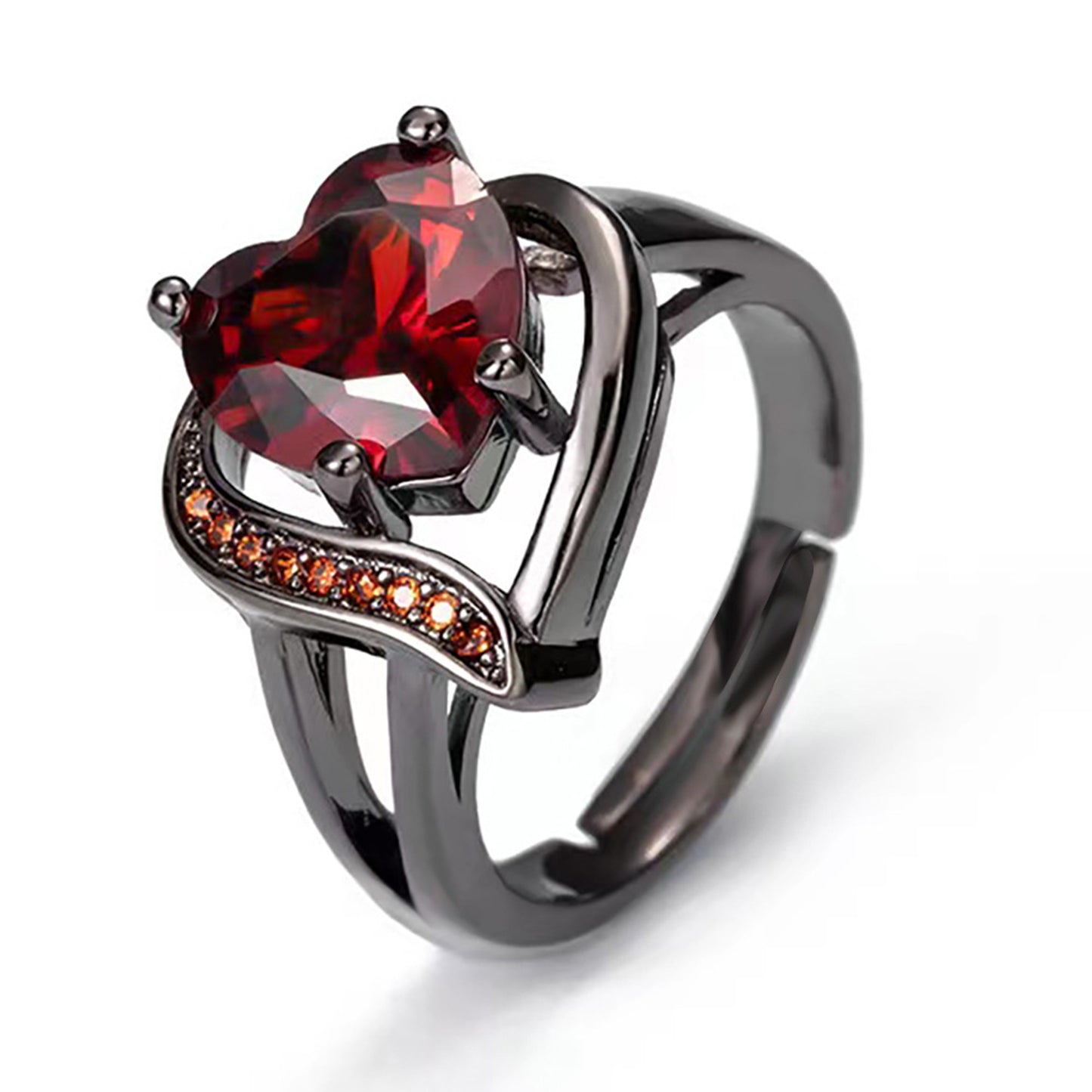Alloy Crystal Gold Plated Multi-Layered Adjustable Ring - Quaworth