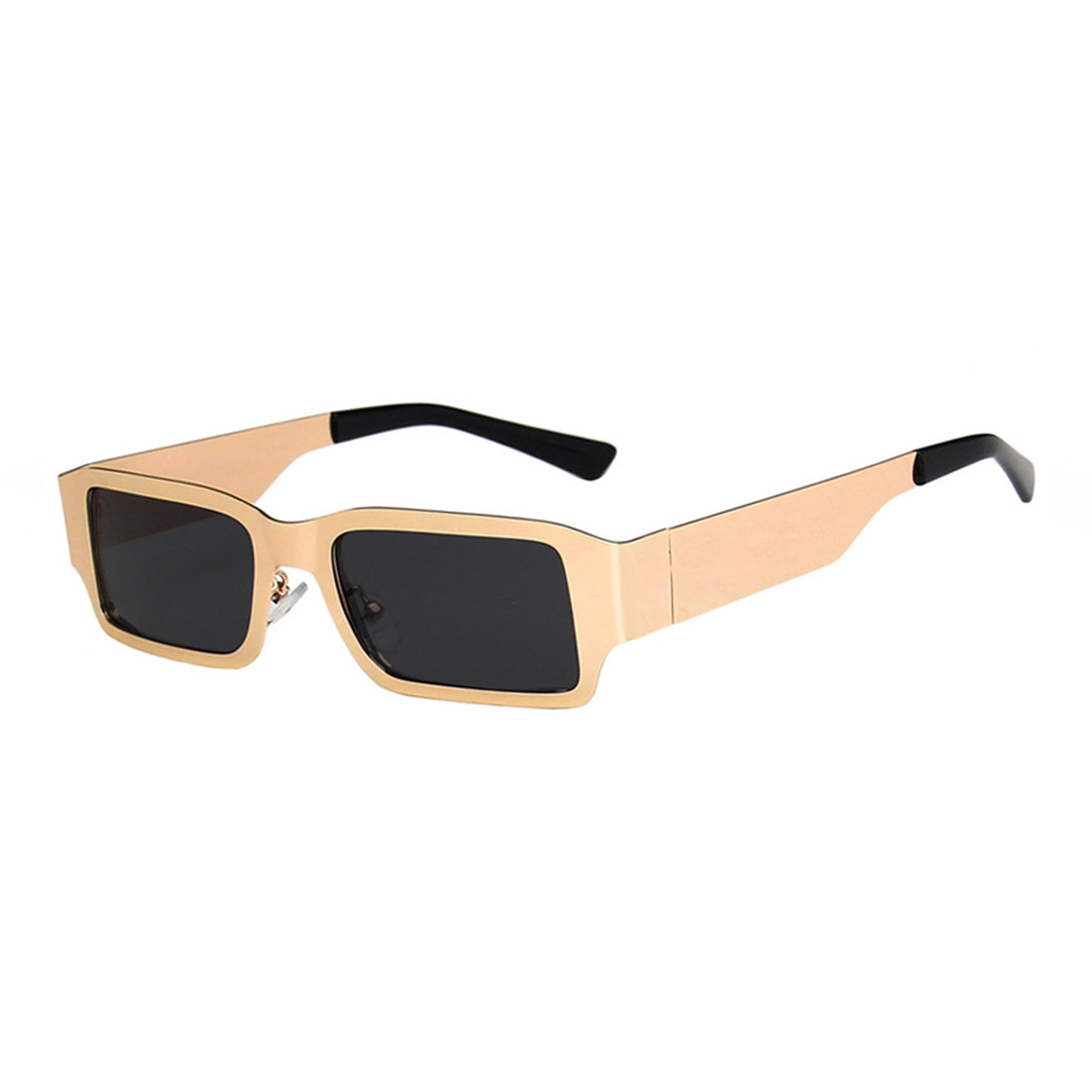 Metal Square Thick Full Frame Sunglasses - Quaworth