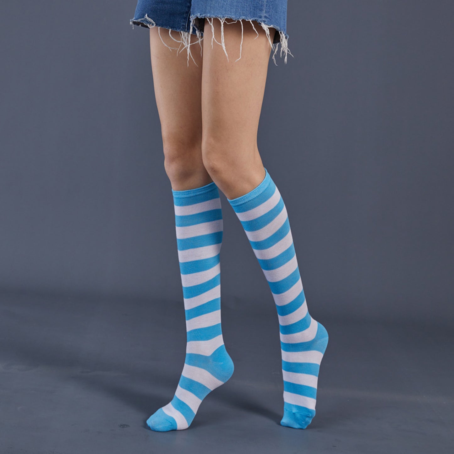 Three Bar Stripe Medium Tube Stocking - Quaworth