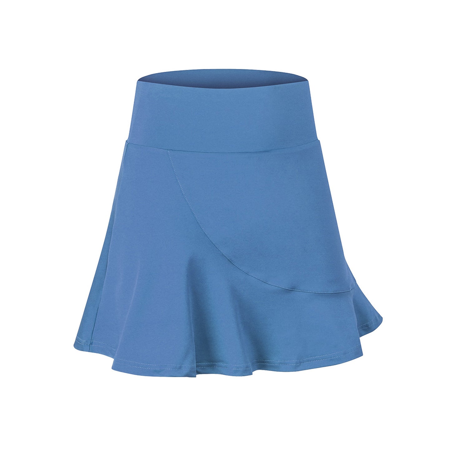Solid Color High Rise Inner Pocket Sport Skort - Quaworth