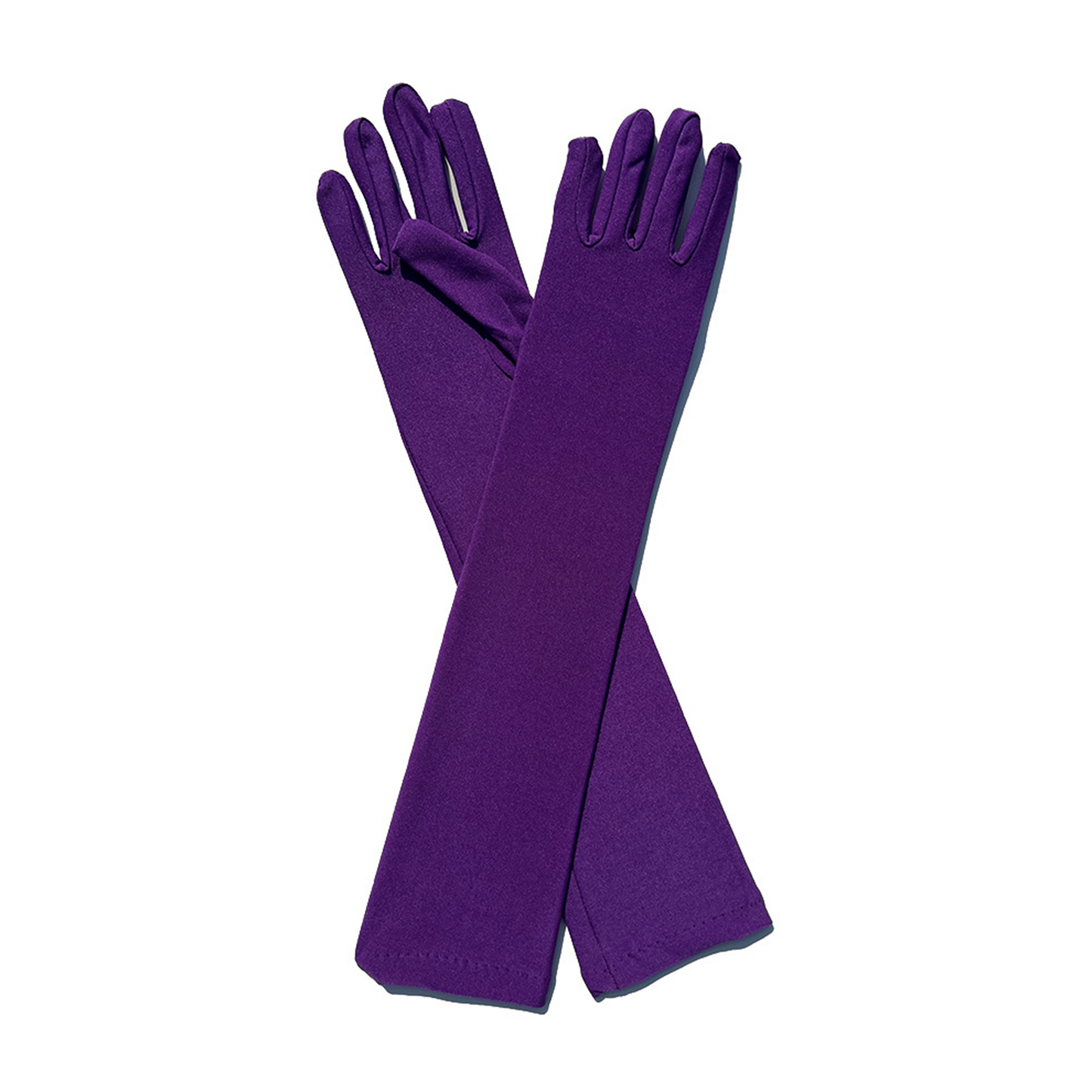 Milk Silk Solid Color Over Elbow Gloves - Quaworth