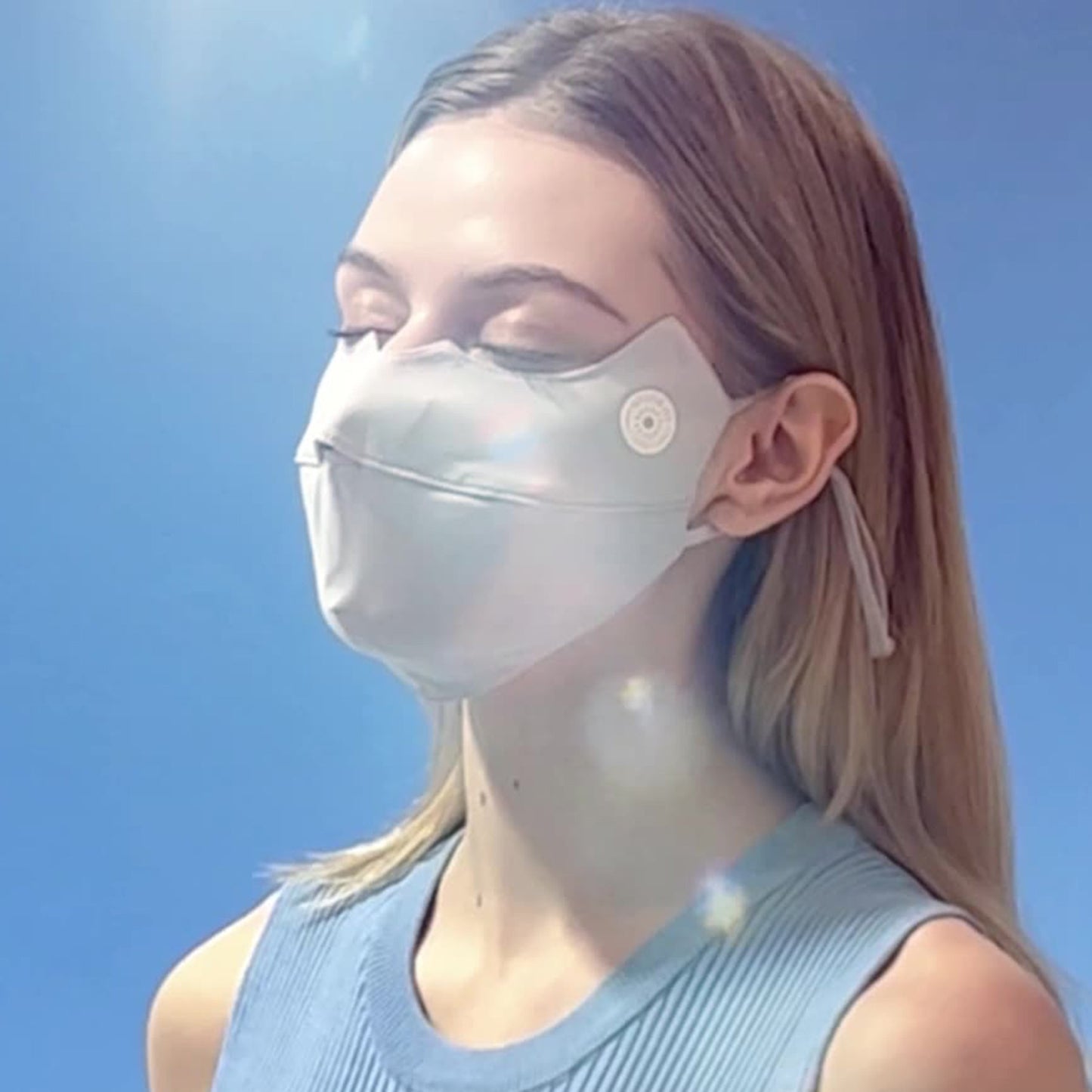 Gradient Ice Silk Sunscreen Mask - Quaworth
