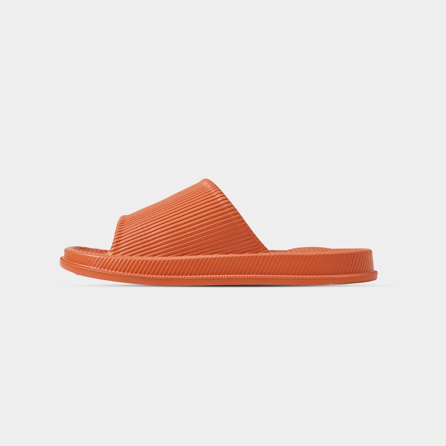 Solid Color Single Band Soft Slip Resistant Slide Sandals - Quaworth