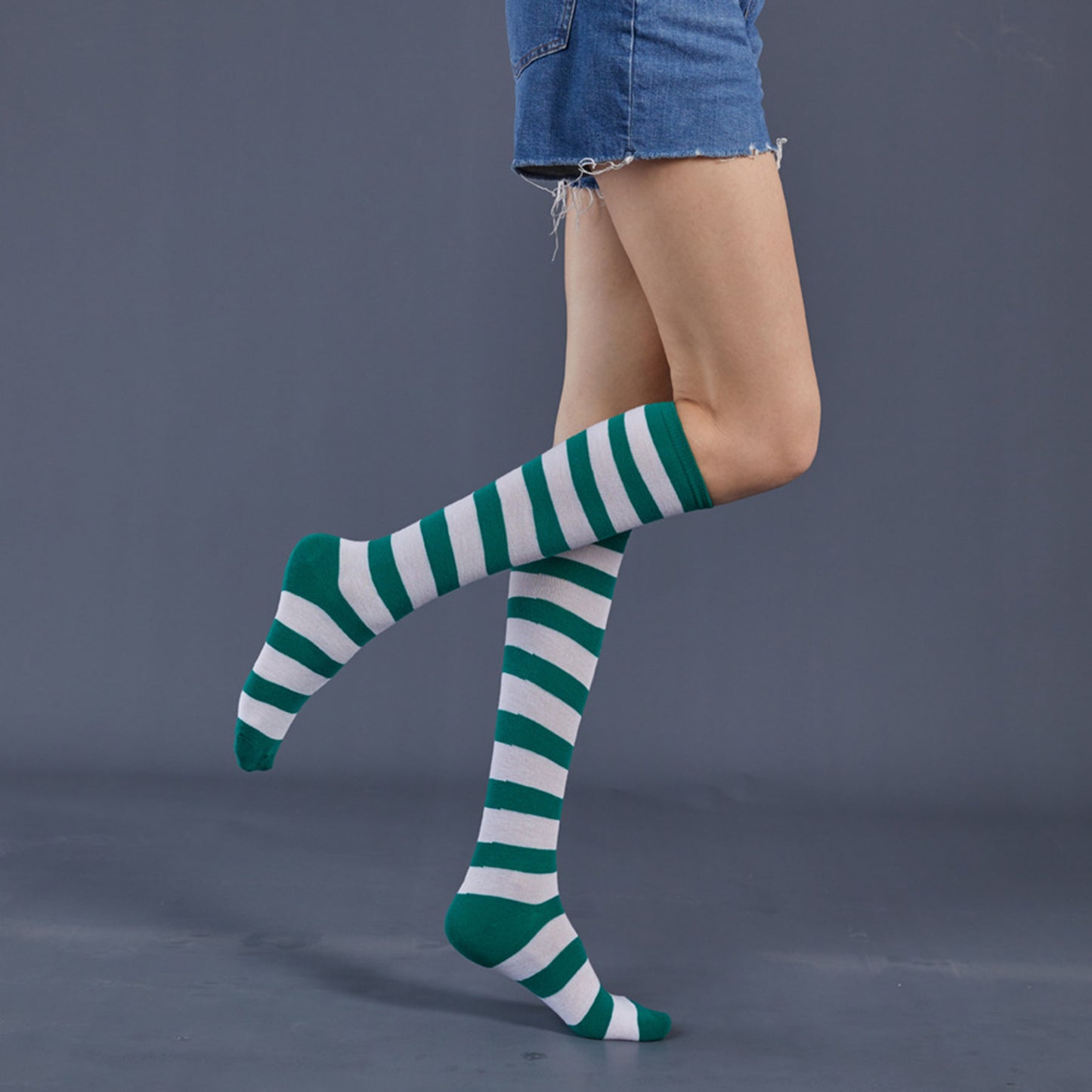 Three Bar Stripe Medium Tube Stocking - Quaworth