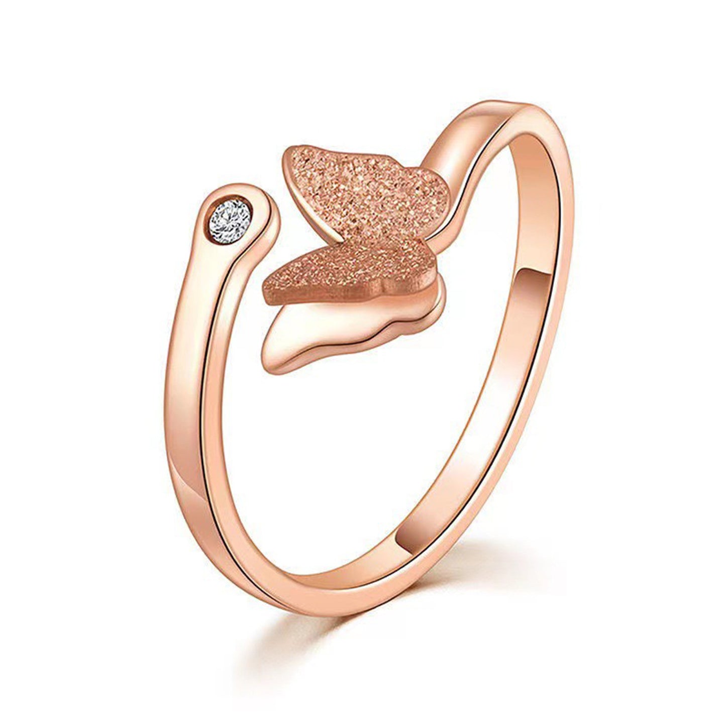 Alloy Crystal Gold Plated Multi-Layered Adjustable Ring - Quaworth