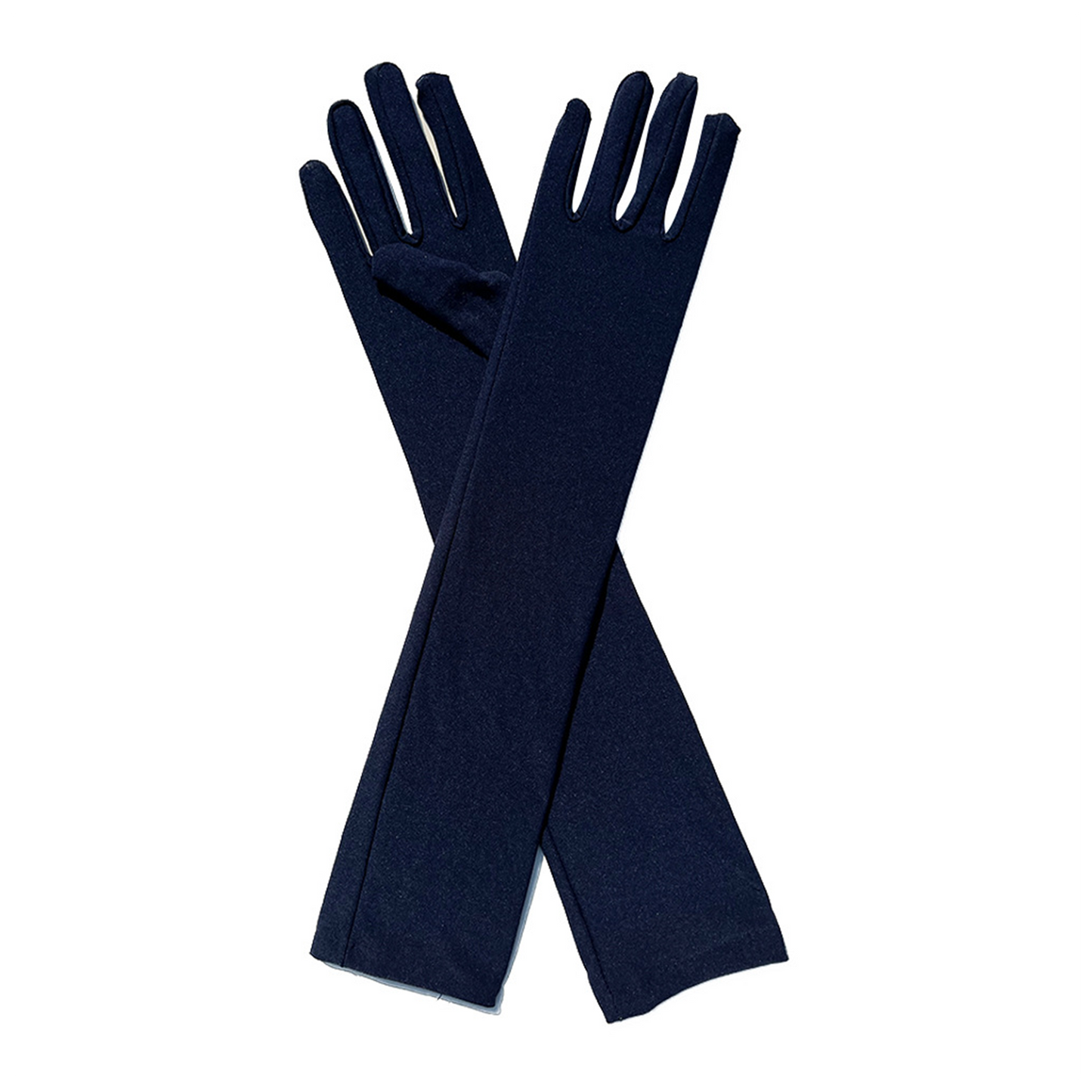 Milk Silk Solid Color Over Elbow Gloves - Quaworth