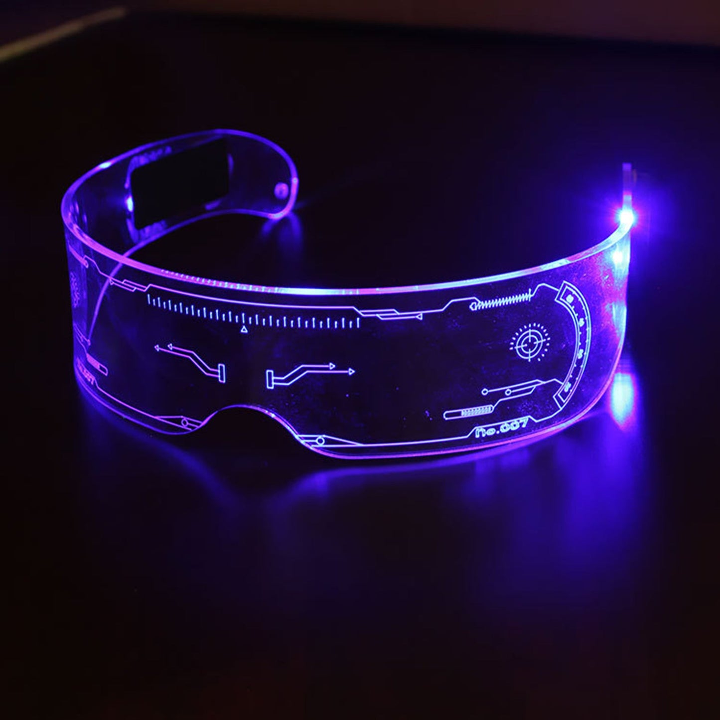 LED Light Party Visor Glasses - Quaworth