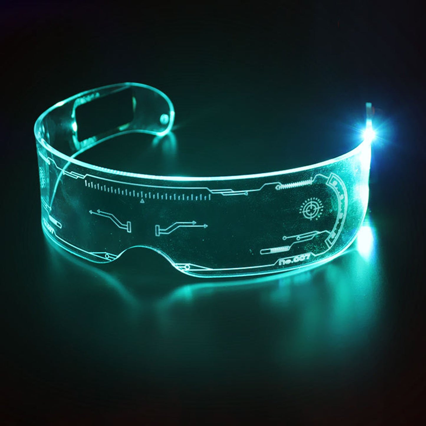 LED Light Party Visor Glasses - Quaworth