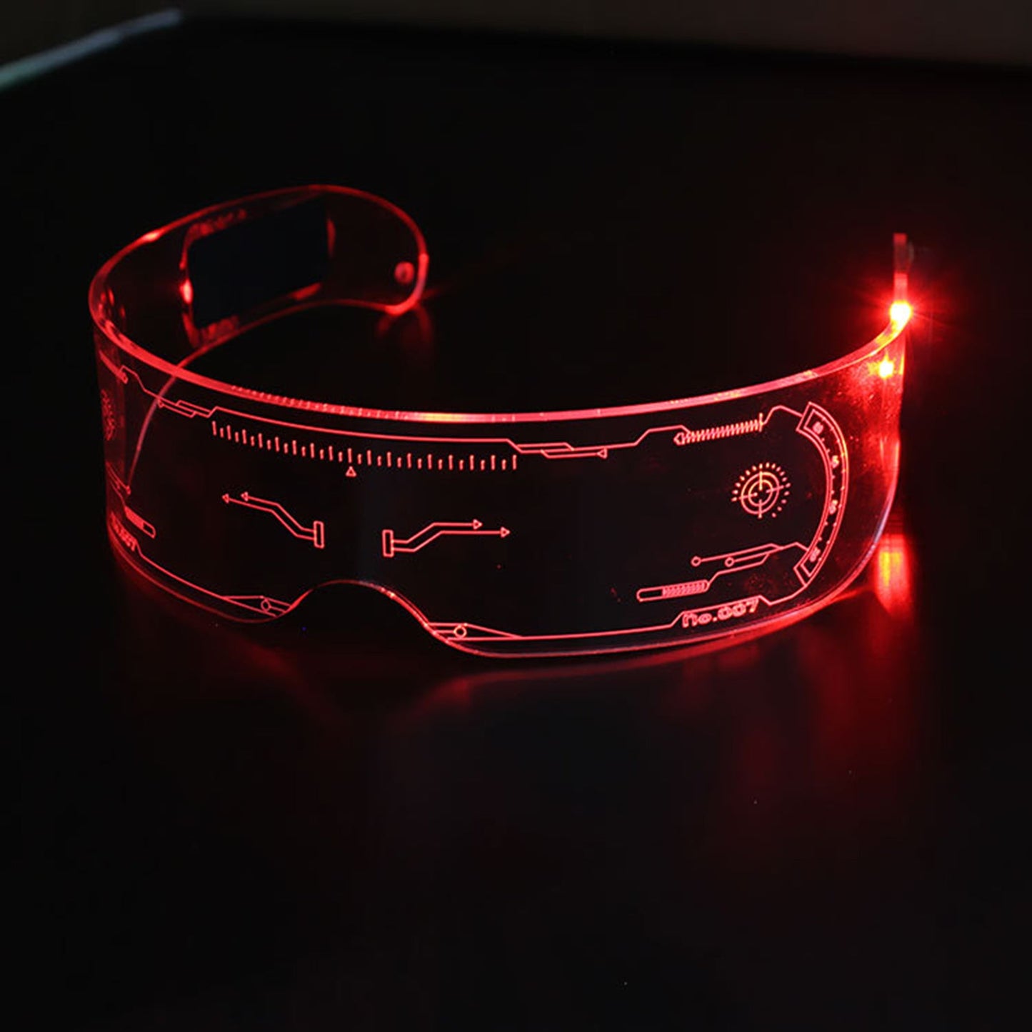 LED Light Party Visor Glasses - Quaworth