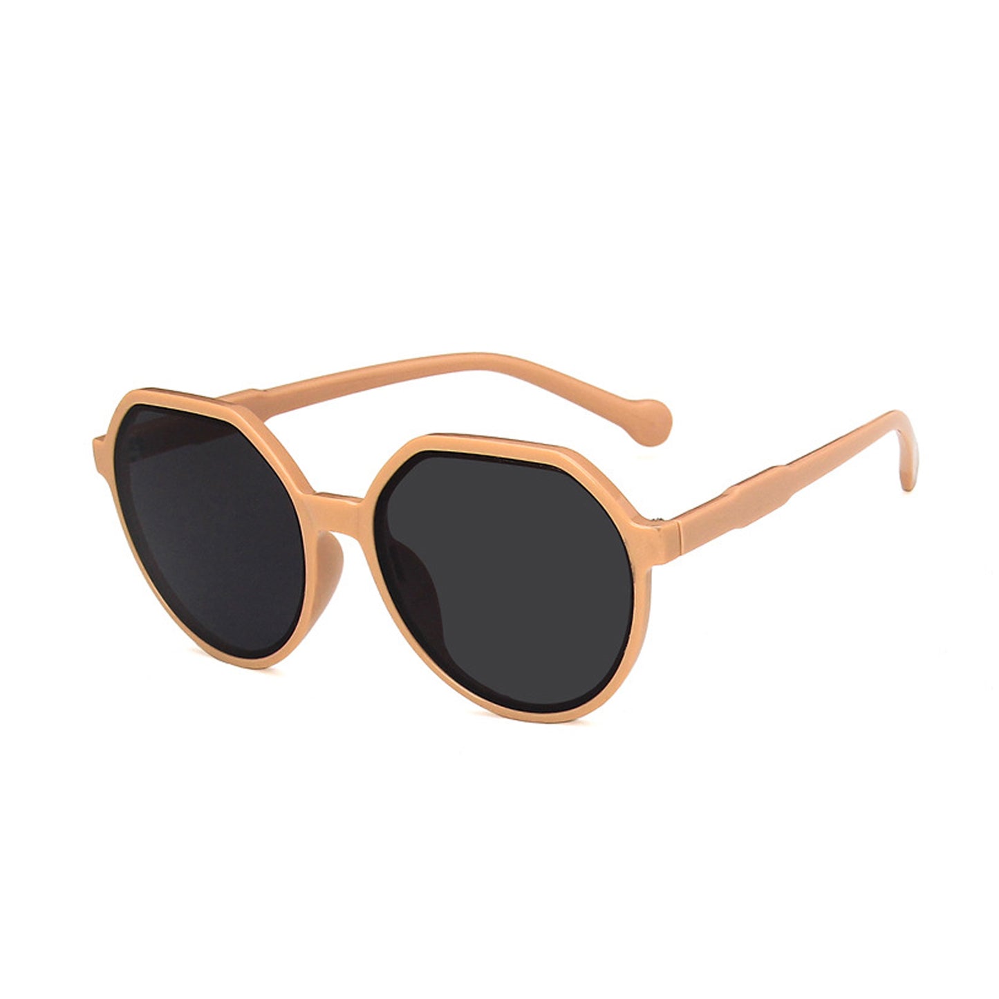 Round Flat Top Frame Sunglasses - Quaworth
