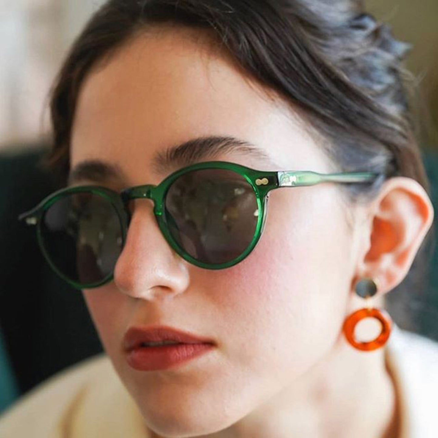 Round Full Thick Frame Sunglasses - Quaworth