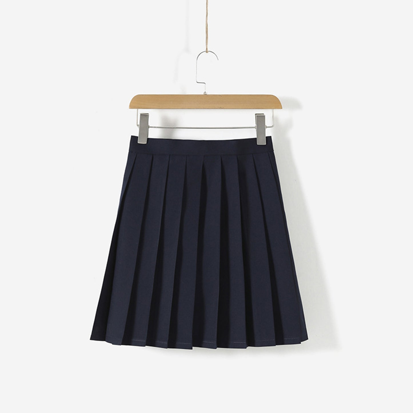 White Navy Broad Collar Two Line Square Flap Cravat Bow Sailor School Uniform - Quaworth