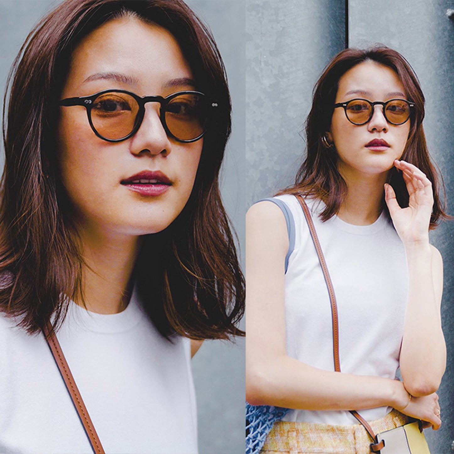 Round Full Thick Frame Sunglasses - Quaworth