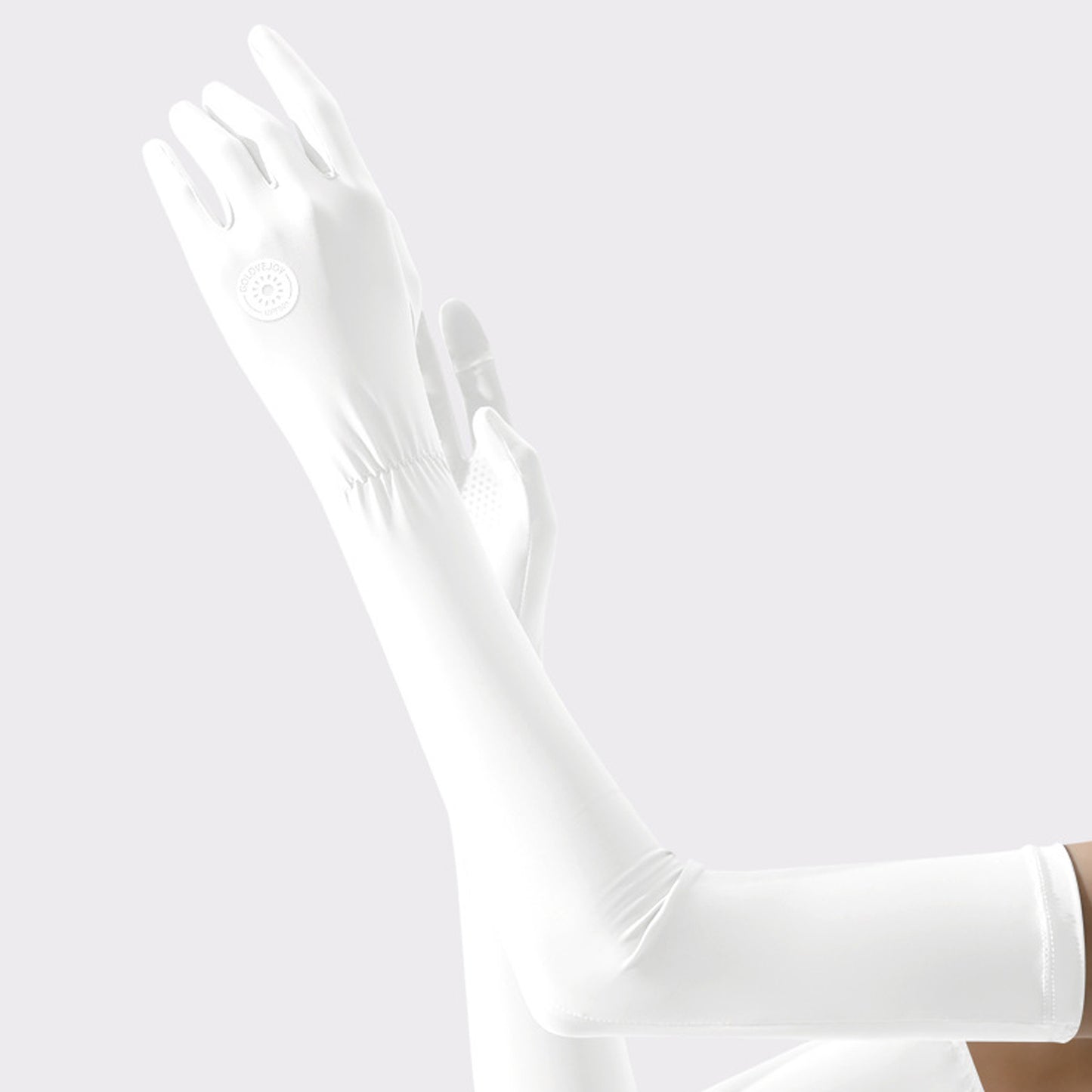 Solid Color Sunscreen Silicon Nonslip Touchscreen Ice Silk Skincare Opera Gloves - Quaworth