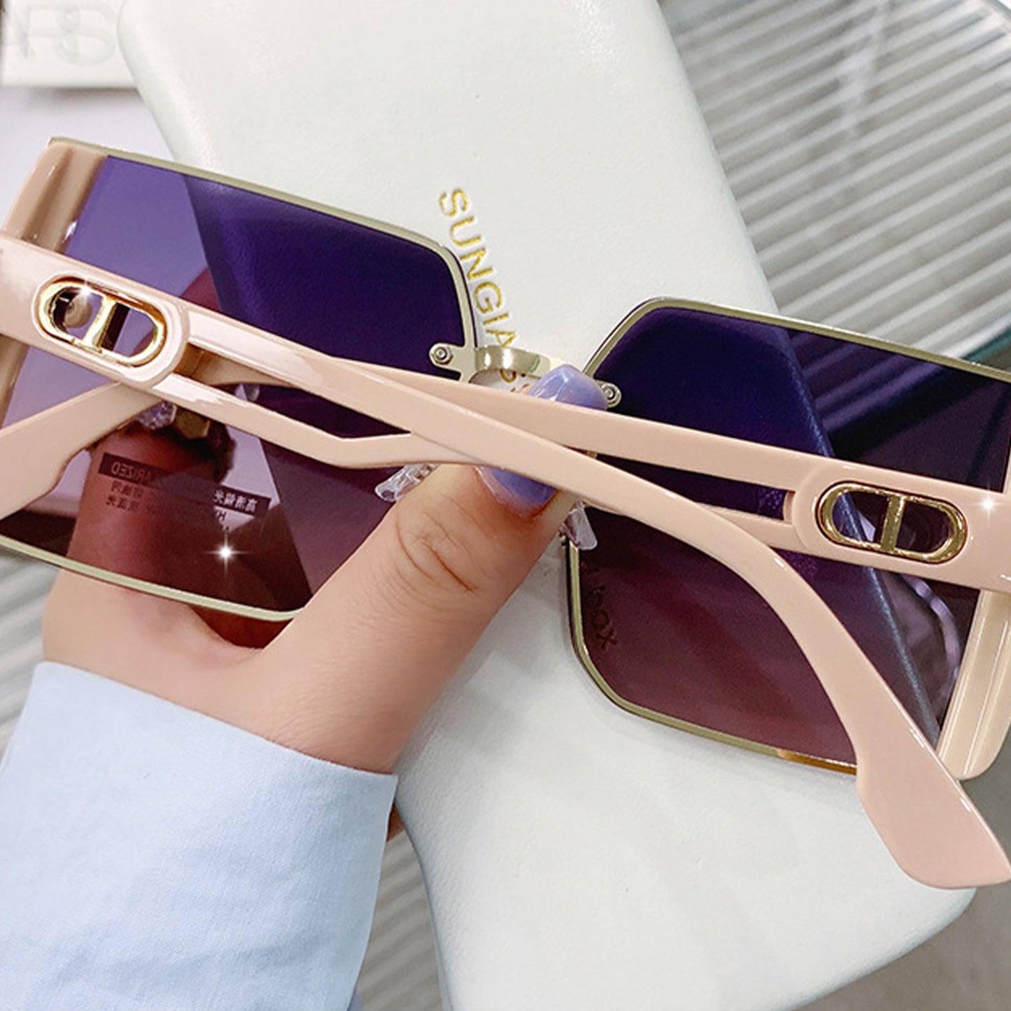 Square Frame Polarized Sunglasses - Quaworth