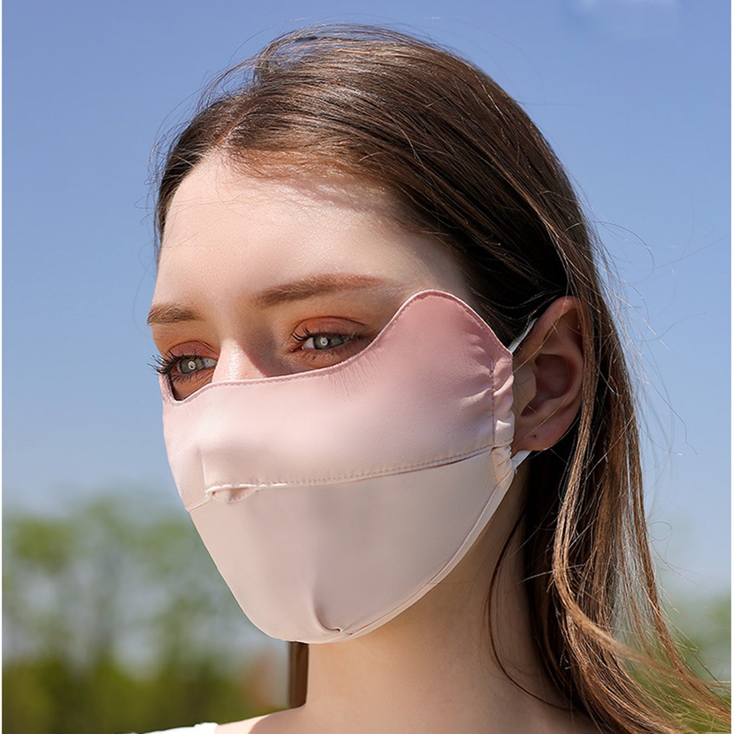 Gradient Ice Silk Sunscreen Mask - Quaworth
