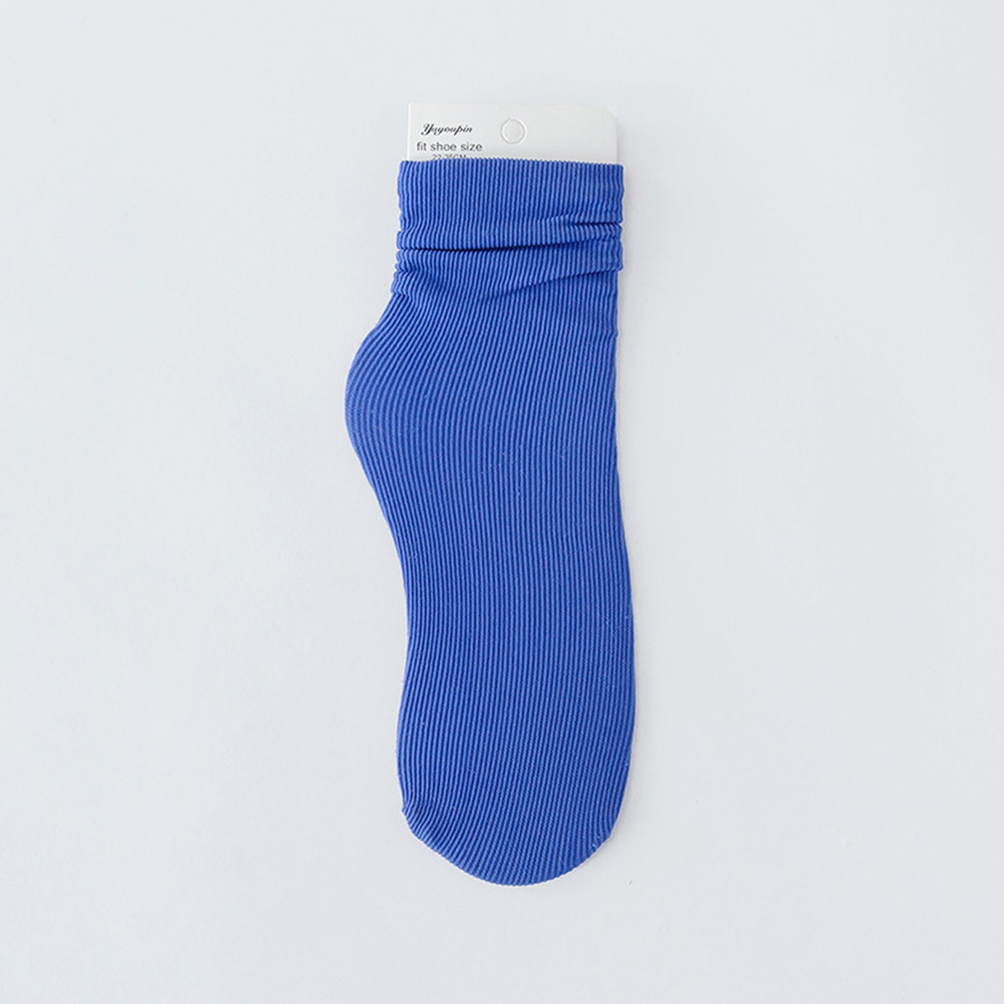 Solid Color Loose Crew Socks - Quaworth