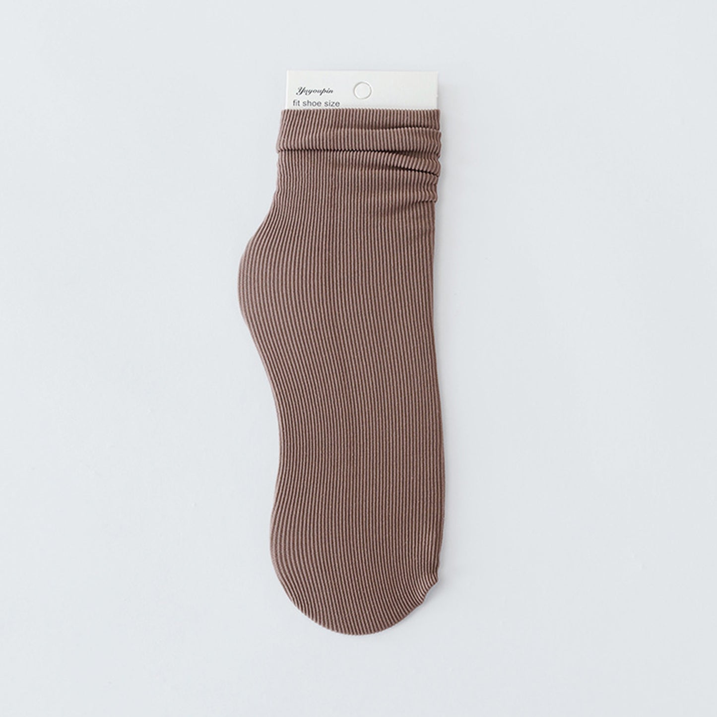 Solid Color Loose Crew Socks - Quaworth