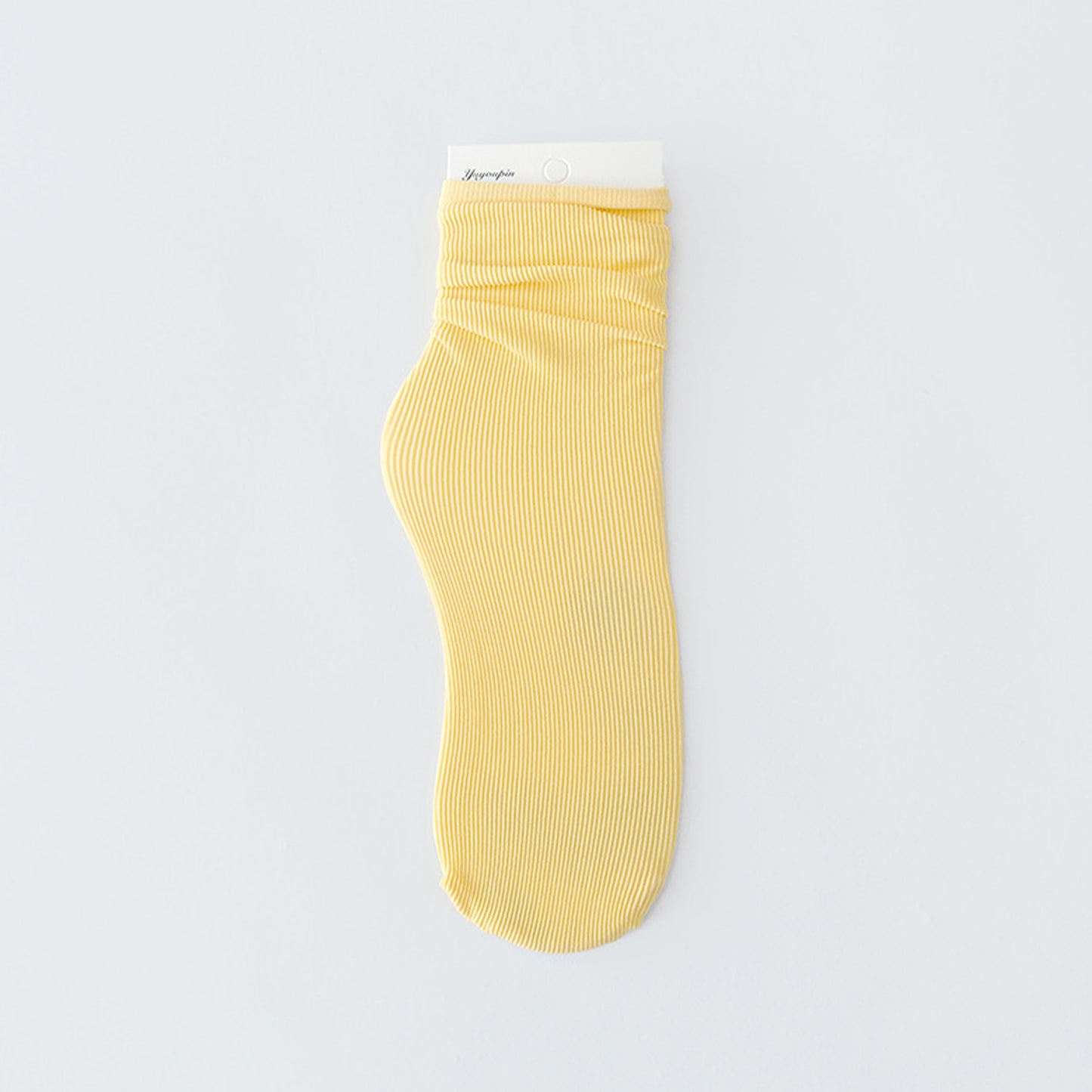 Solid Color Loose Crew Socks - Quaworth